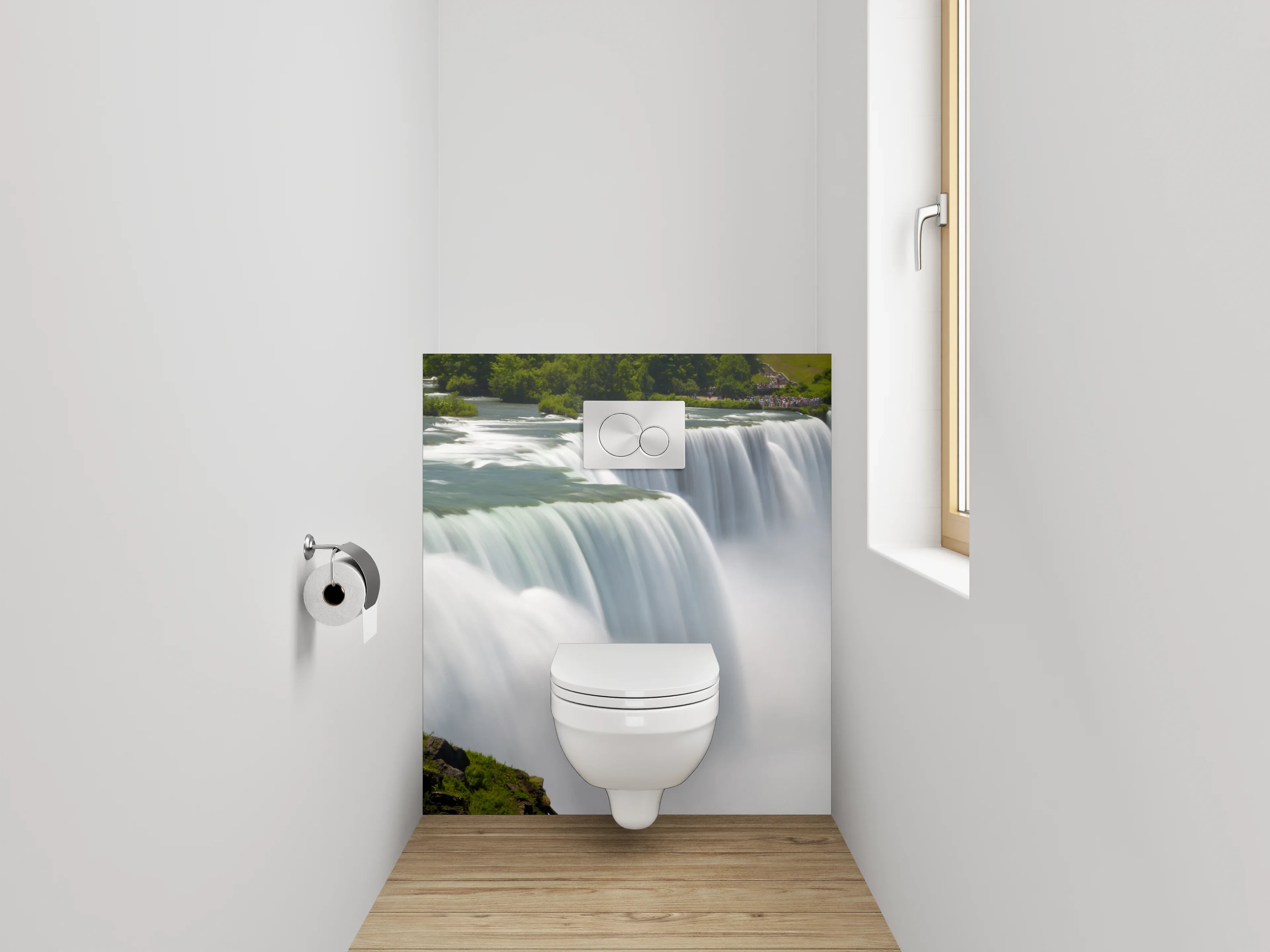WC-Rückwand - Majestätischer Wasserfall Naturfotografie
