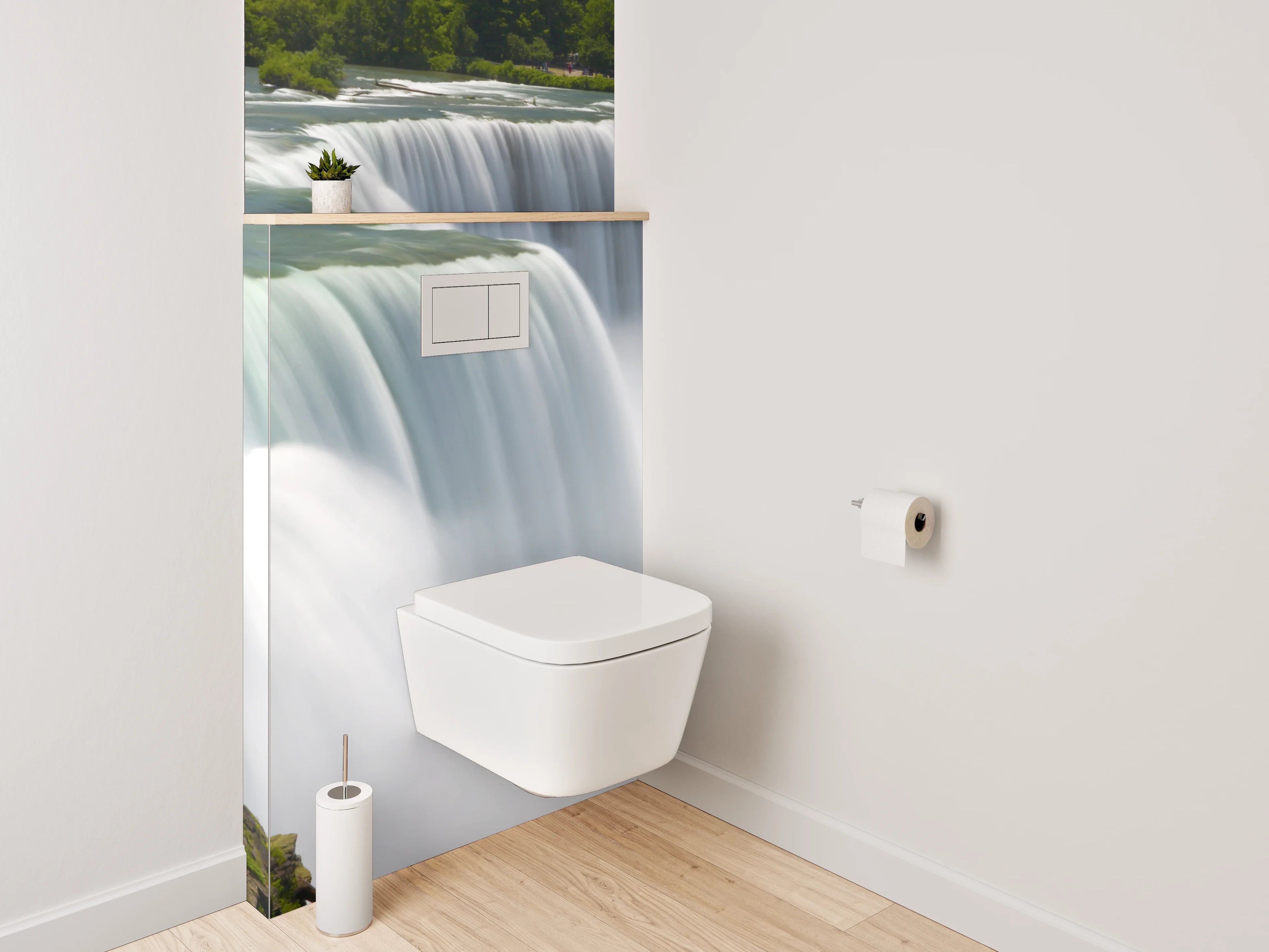 WC-Rückwand - Majestätischer Wasserfall Naturfotografie