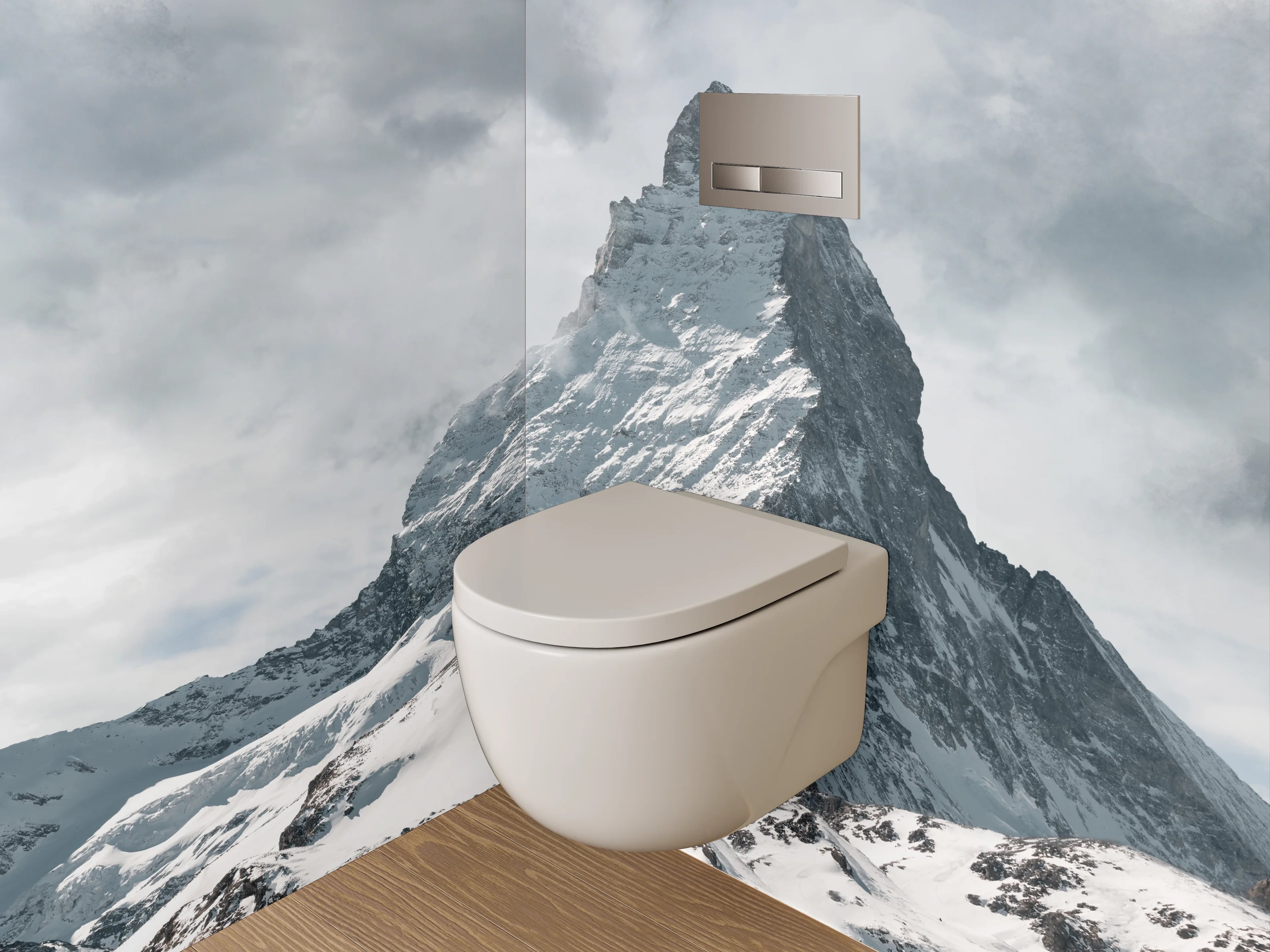 WC-Rückwand - Majestätisches Matterhorn Fotodruck