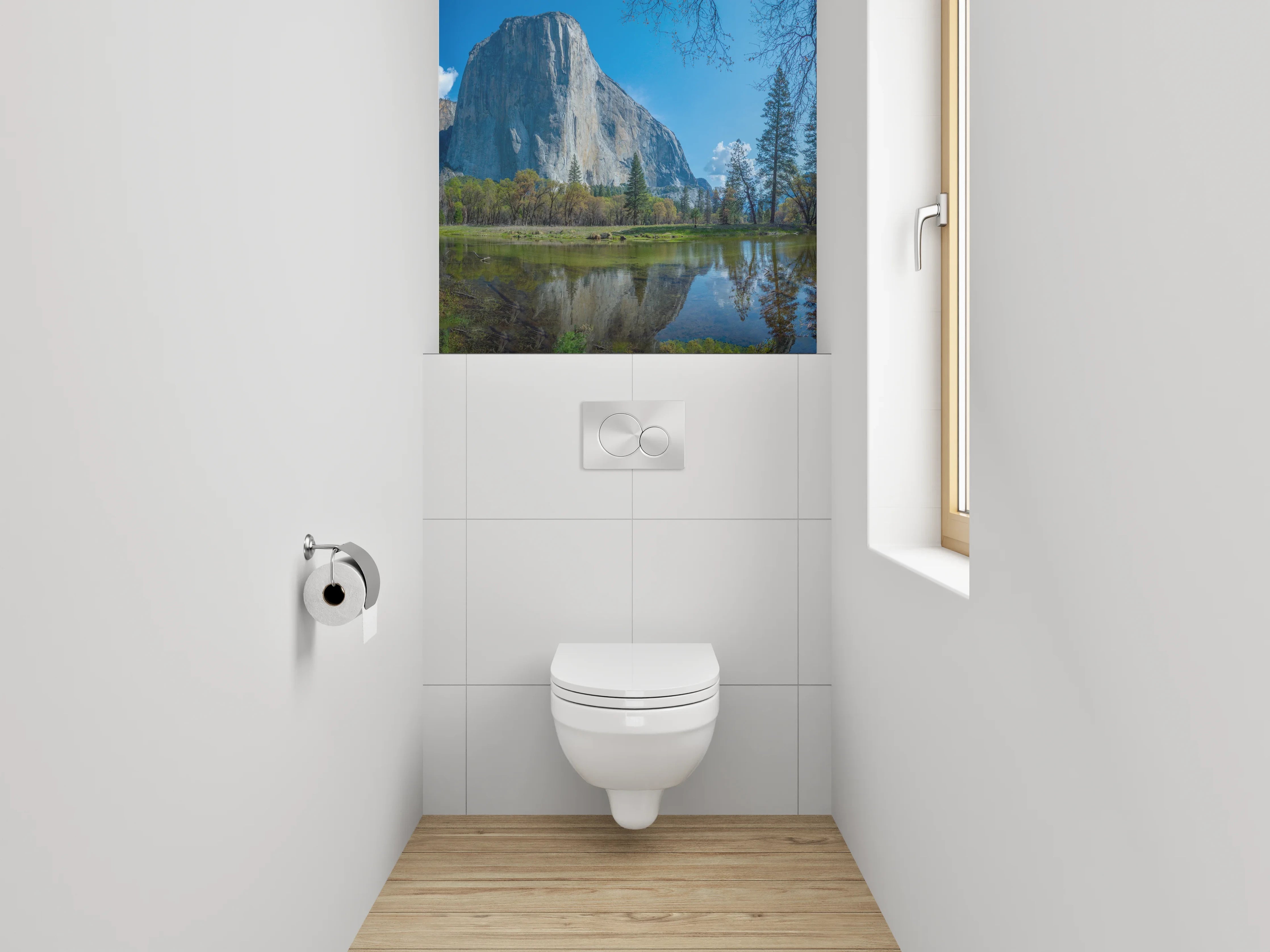 WC-Rückwand - Malerischer Yosemite Nationalpark Panoramablick
