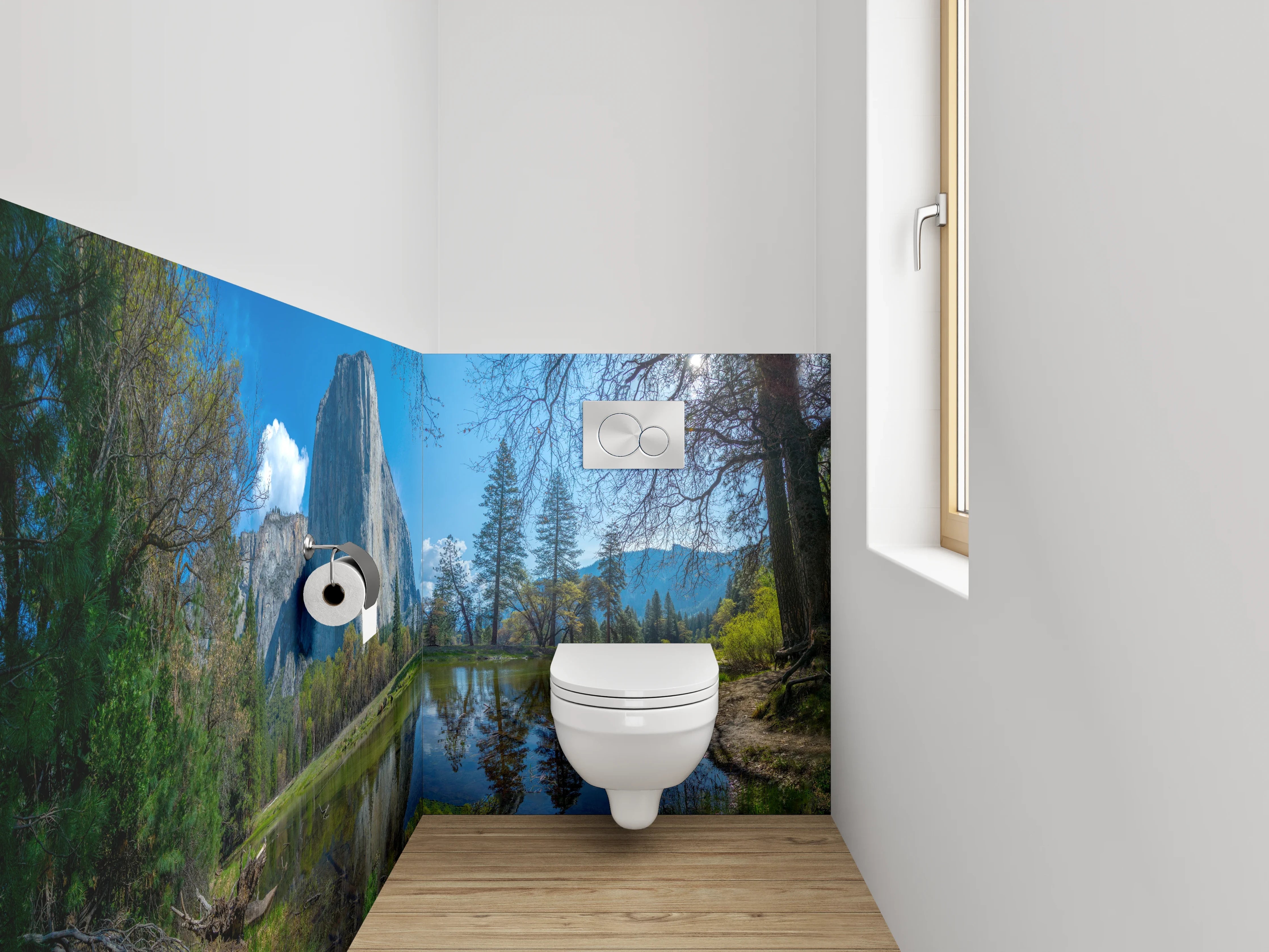 WC-Rückwand - Malerischer Yosemite Nationalpark Panoramablick