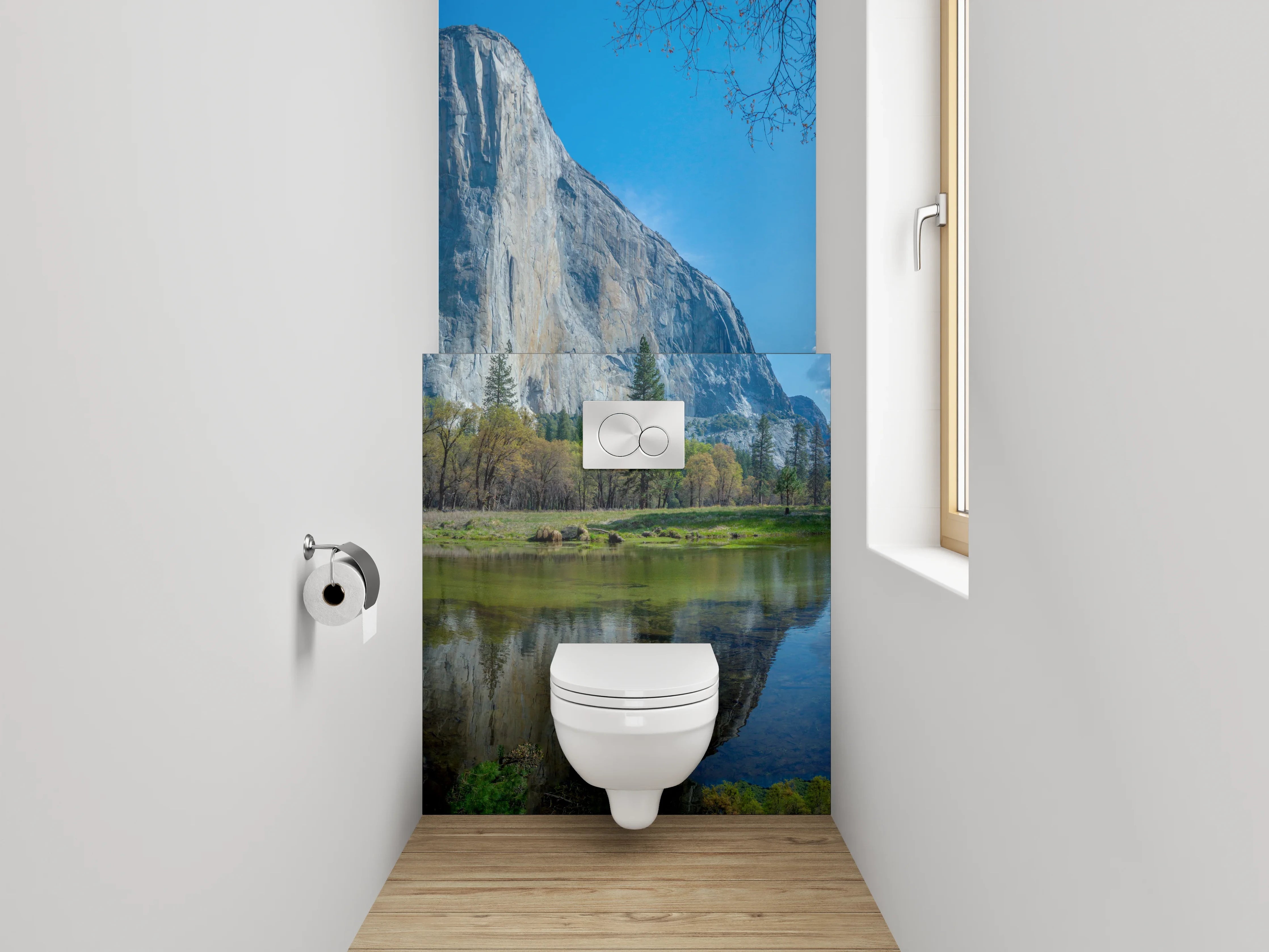 WC-Rückwand - Malerischer Yosemite Nationalpark Panoramablick