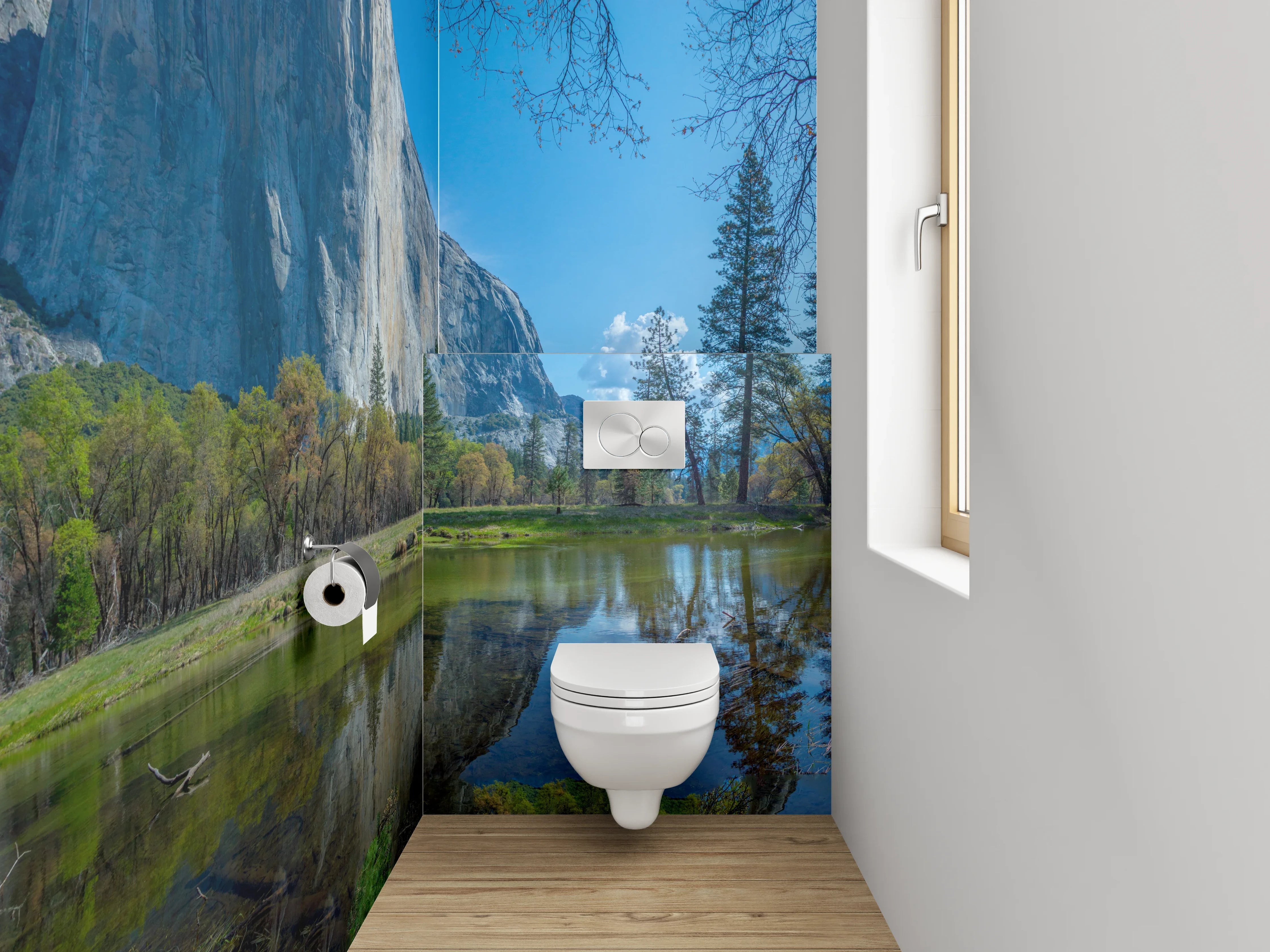 WC-Rückwand - Malerischer Yosemite Nationalpark Panoramablick