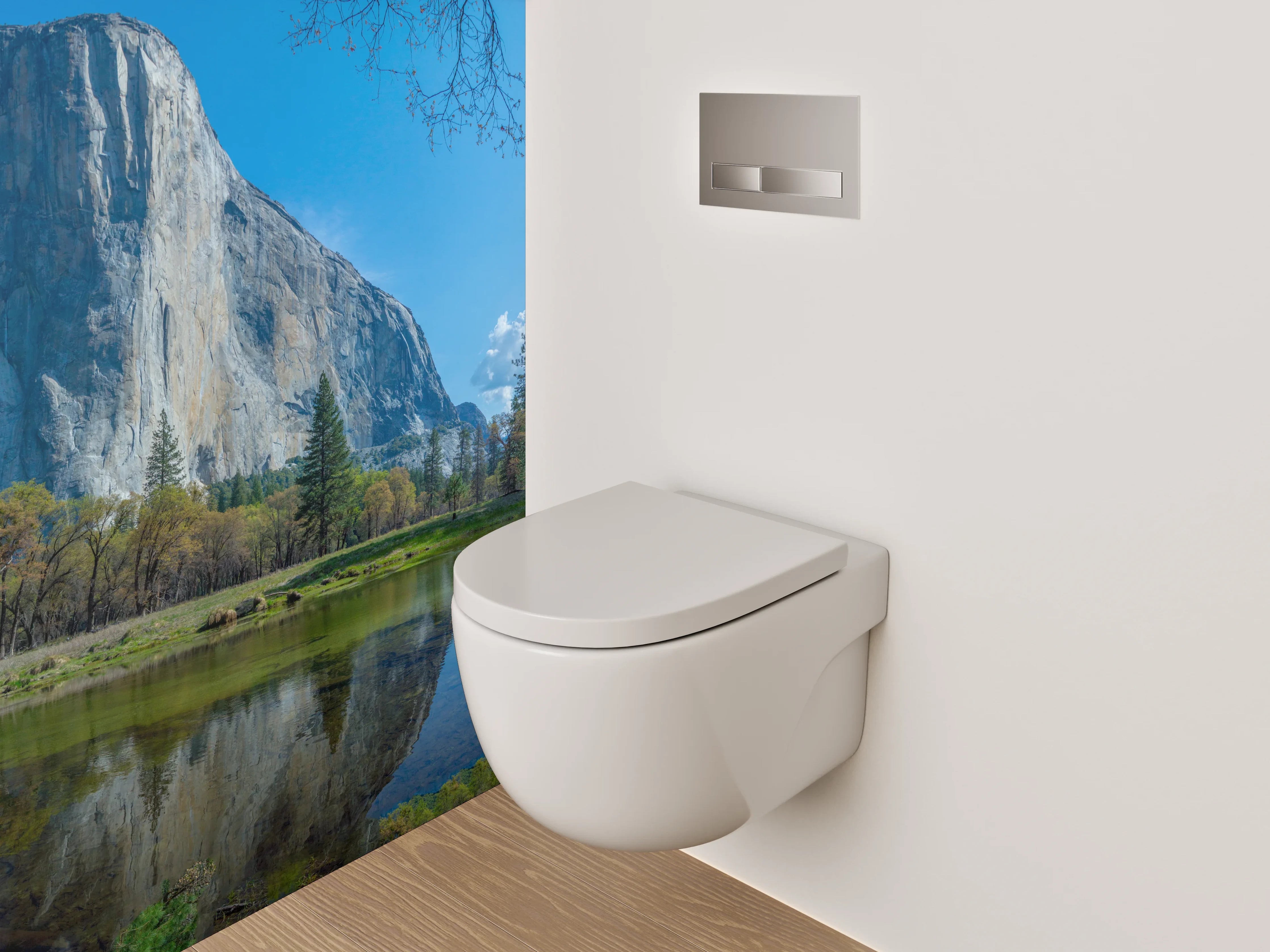 WC-Rückwand - Malerischer Yosemite Nationalpark Panoramablick