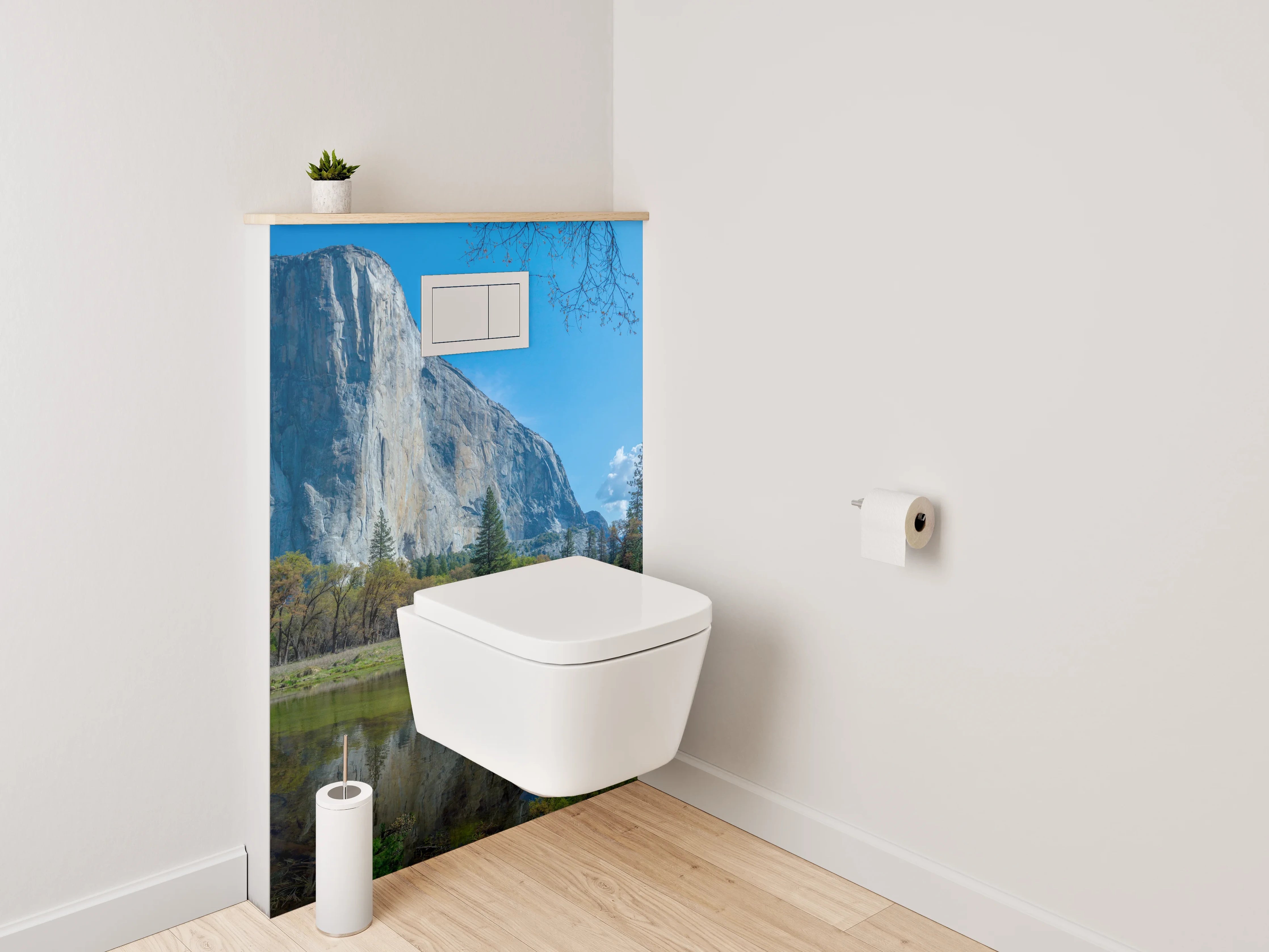 WC-Rückwand - Malerischer Yosemite Nationalpark Panoramablick