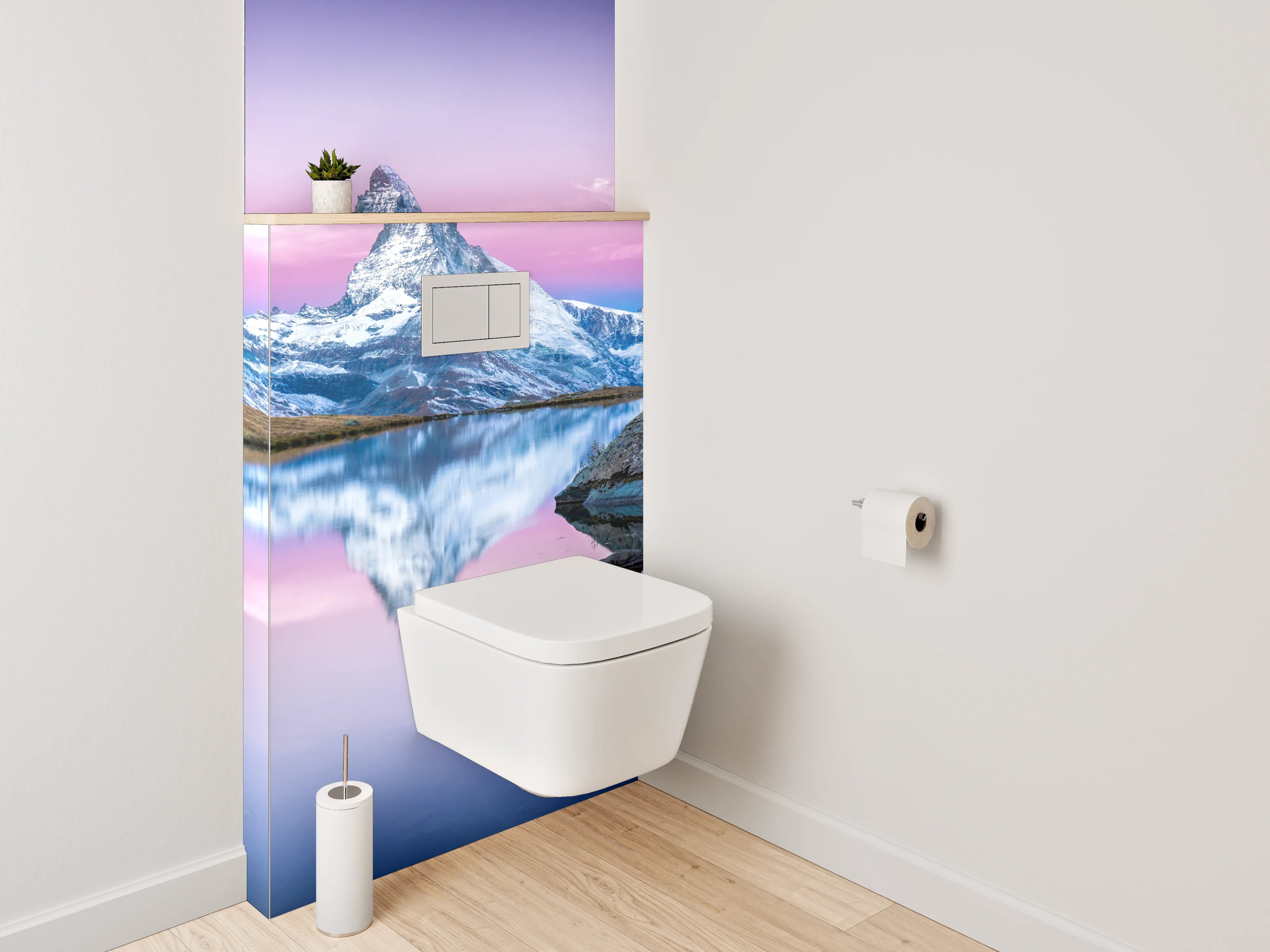 WC-Rückwand - Matterhorn im Morgenlicht Panorama