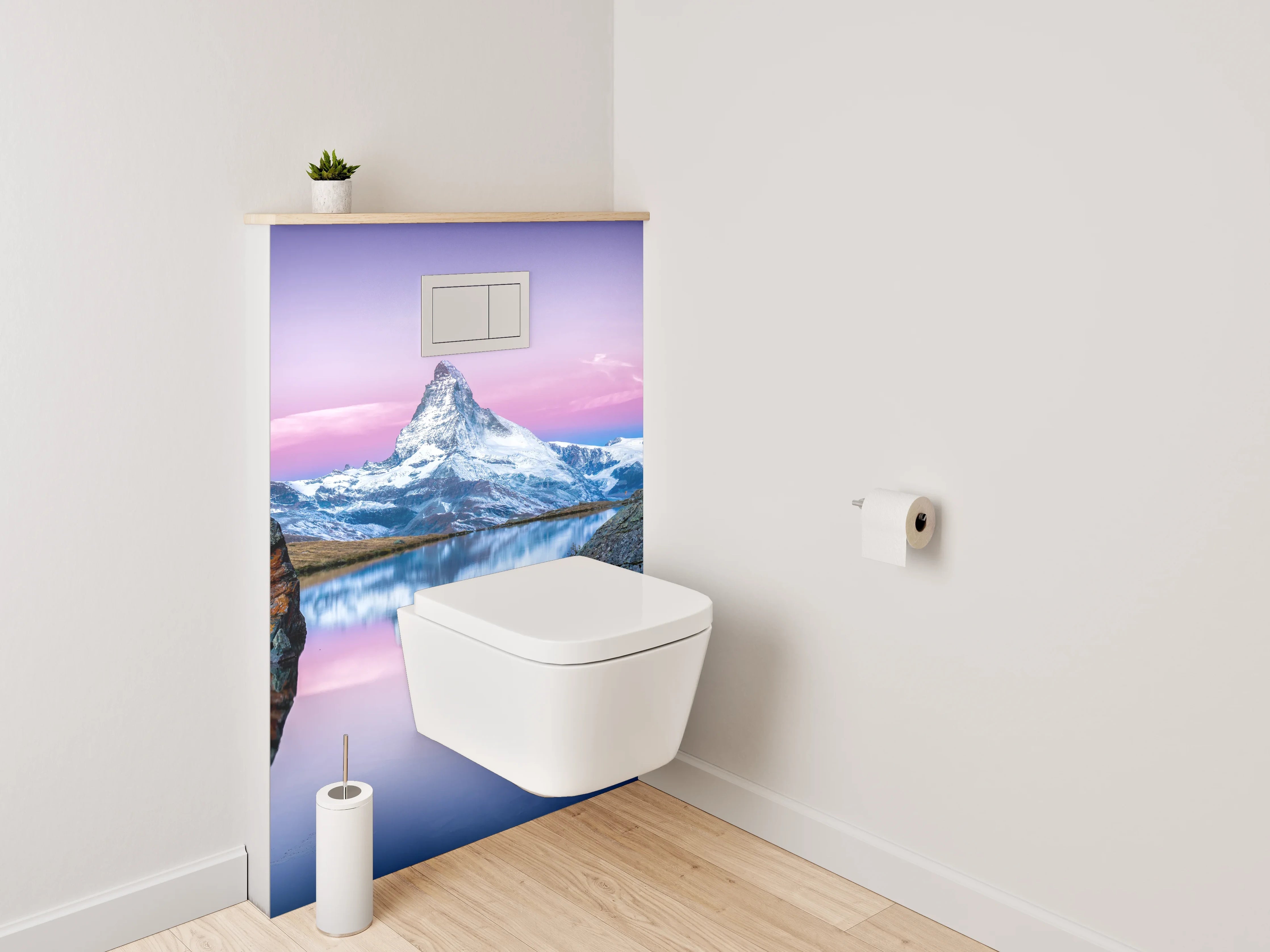 WC-Rückwand - Matterhorn im Morgenlicht Panorama