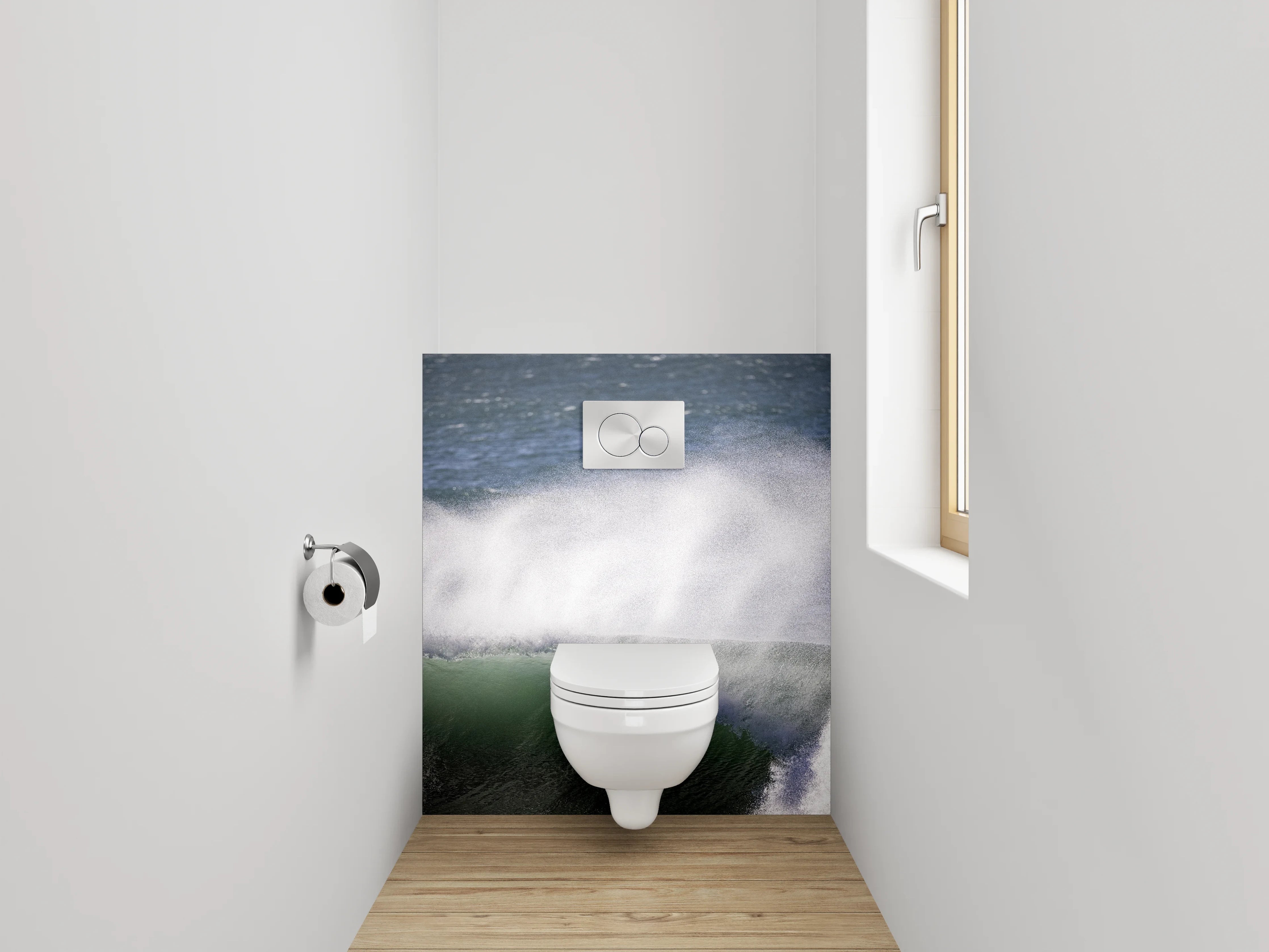WC-Rückwand - Meereswelle Naturfotografie