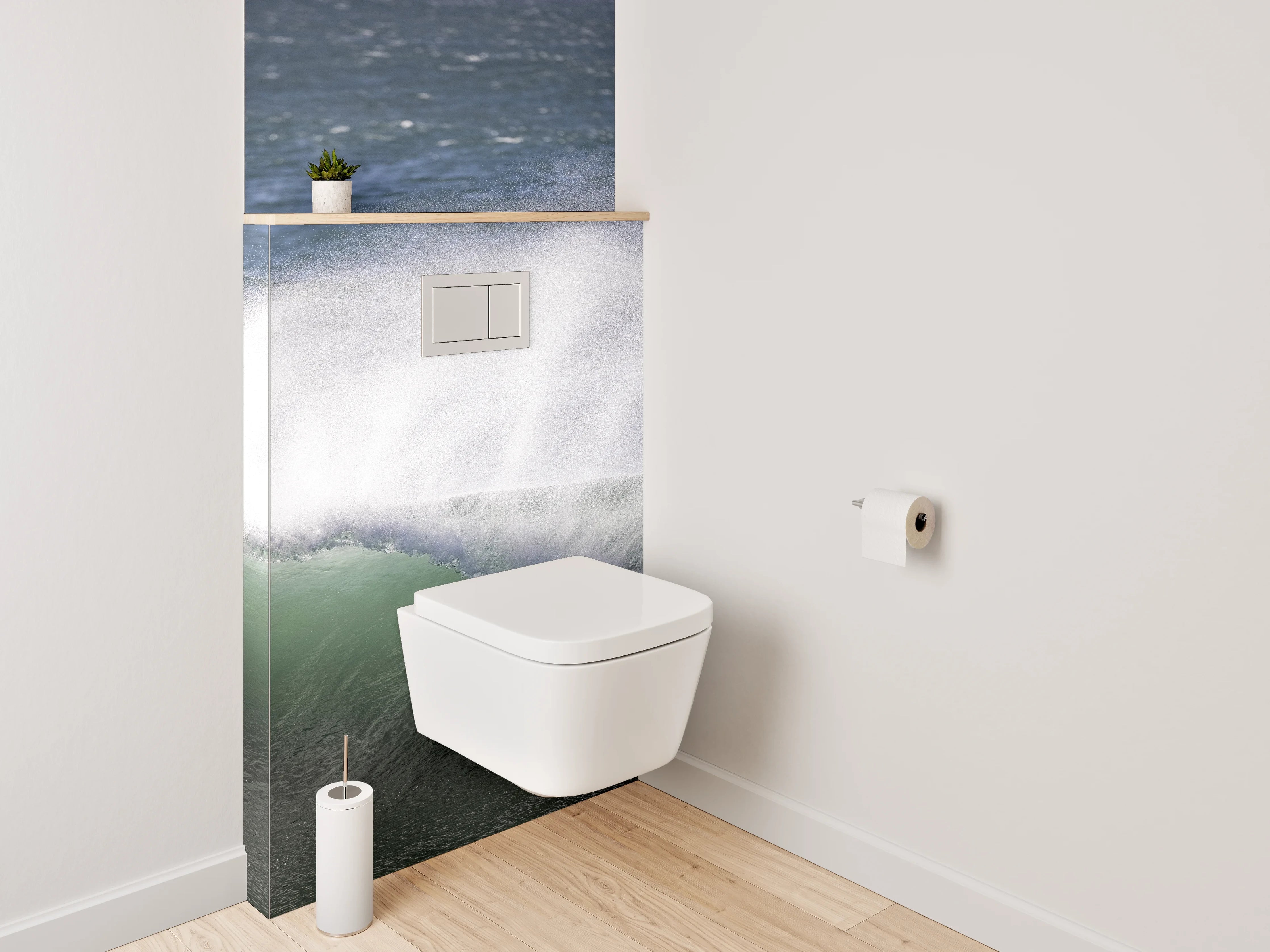 WC-Rückwand - Meereswelle Naturfotografie