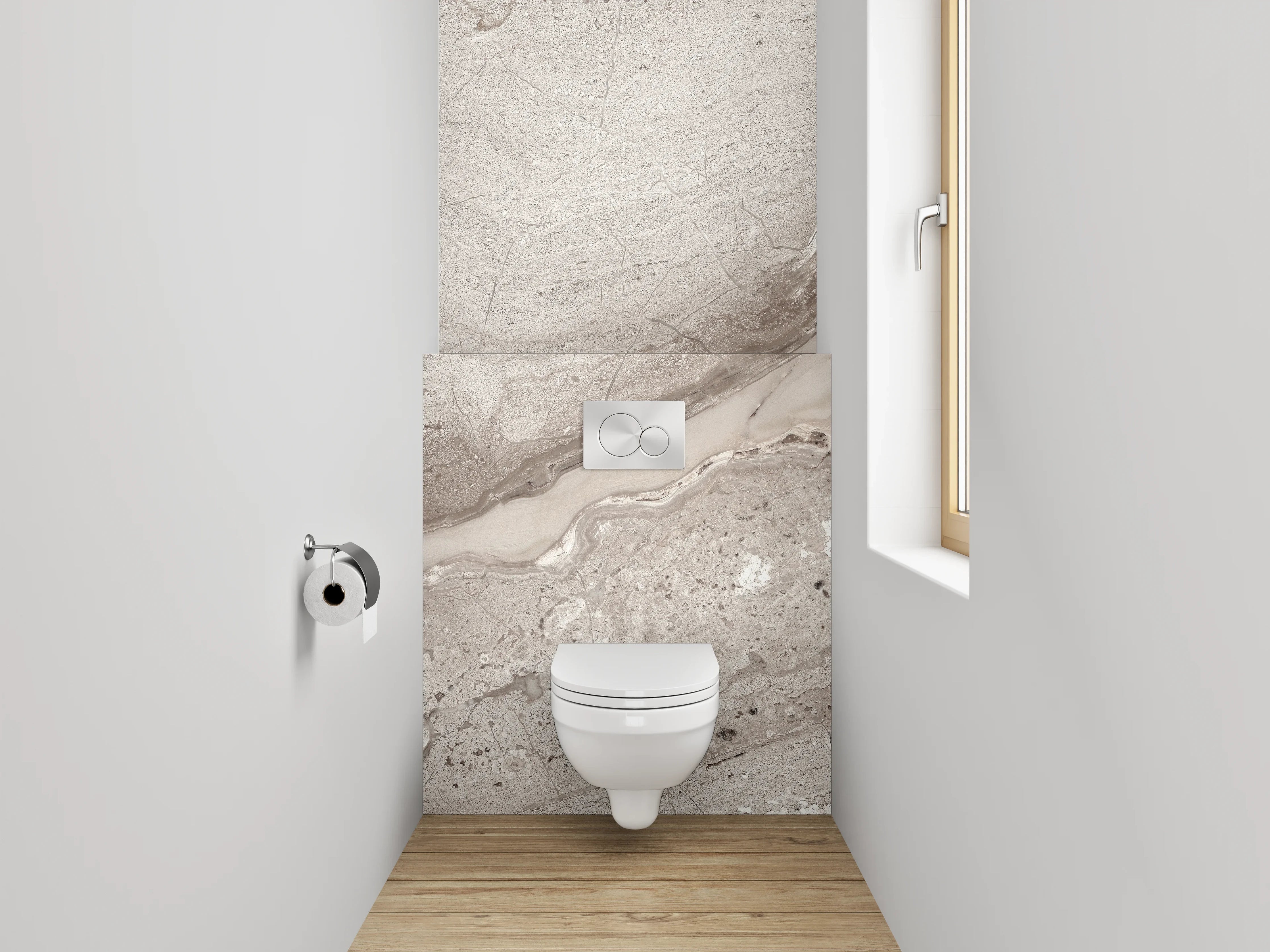 WC-Rückwand - Moderne Naturstein-Optik für dein Zuhause
