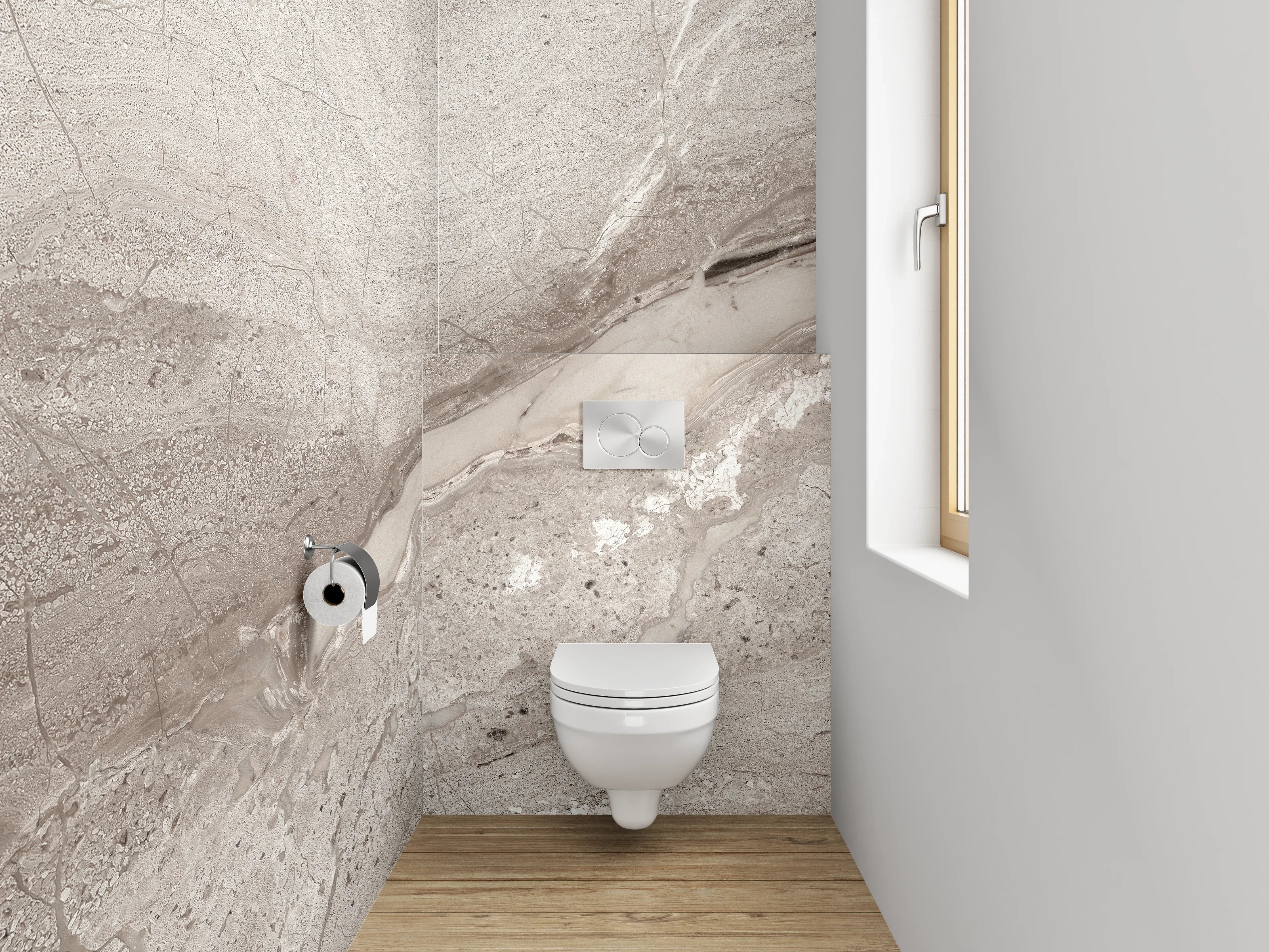 WC-Rückwand - Moderne Naturstein-Optik für dein Zuhause
