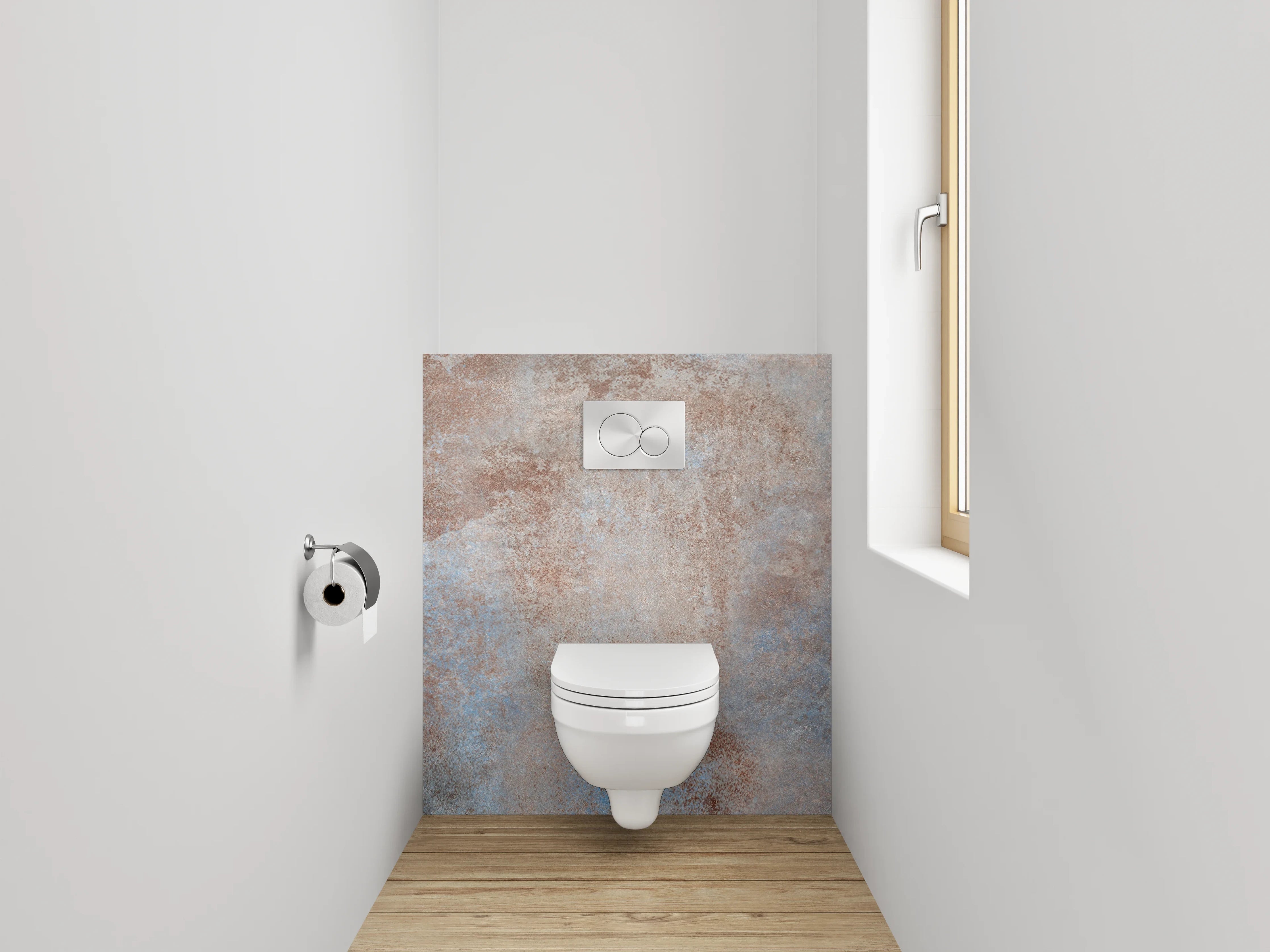 WC-Rückwand - Moderne Steinstruktur Fliesenoptik