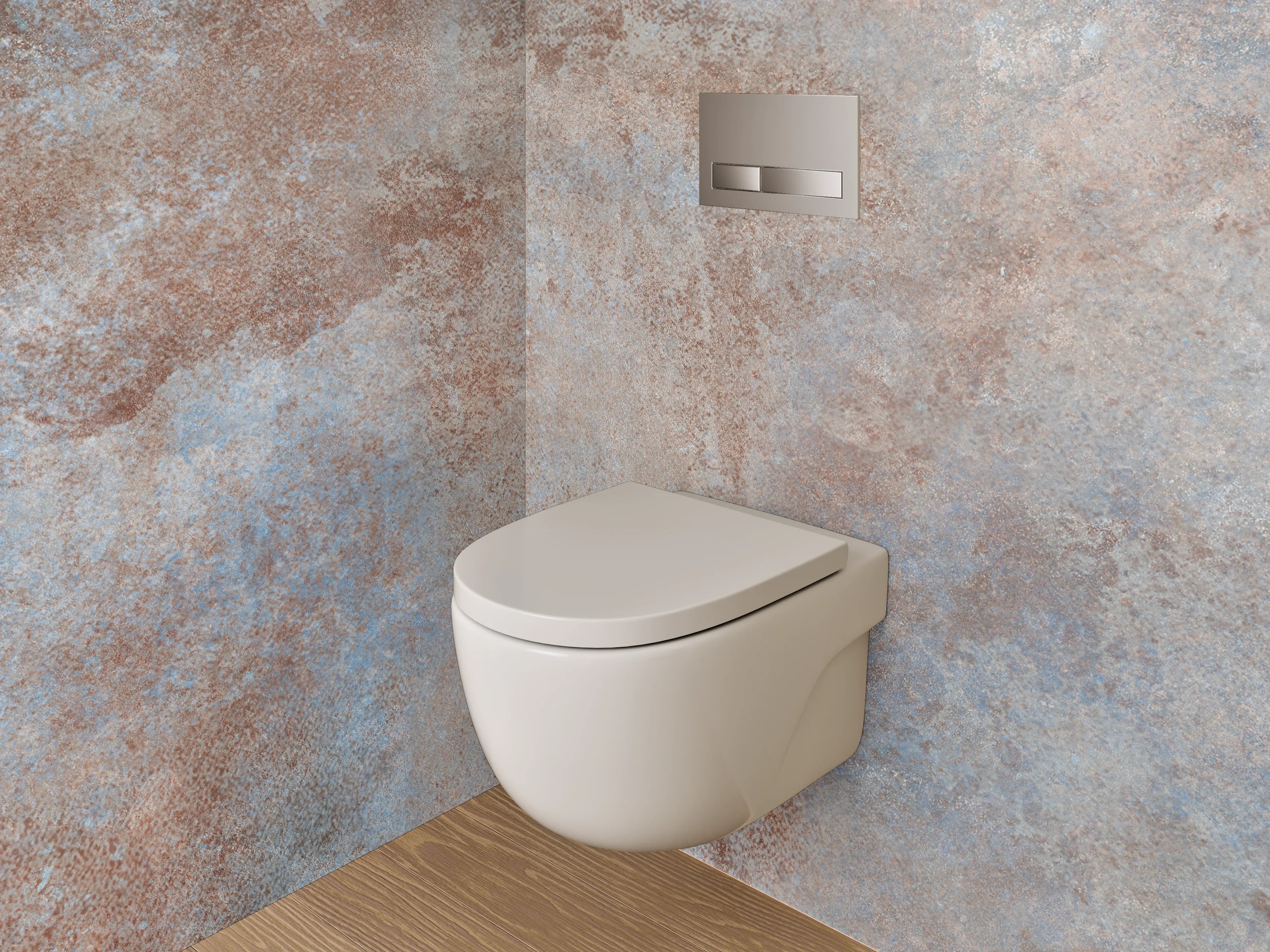 WC-Rückwand - Moderne Steinstruktur Fliesenoptik