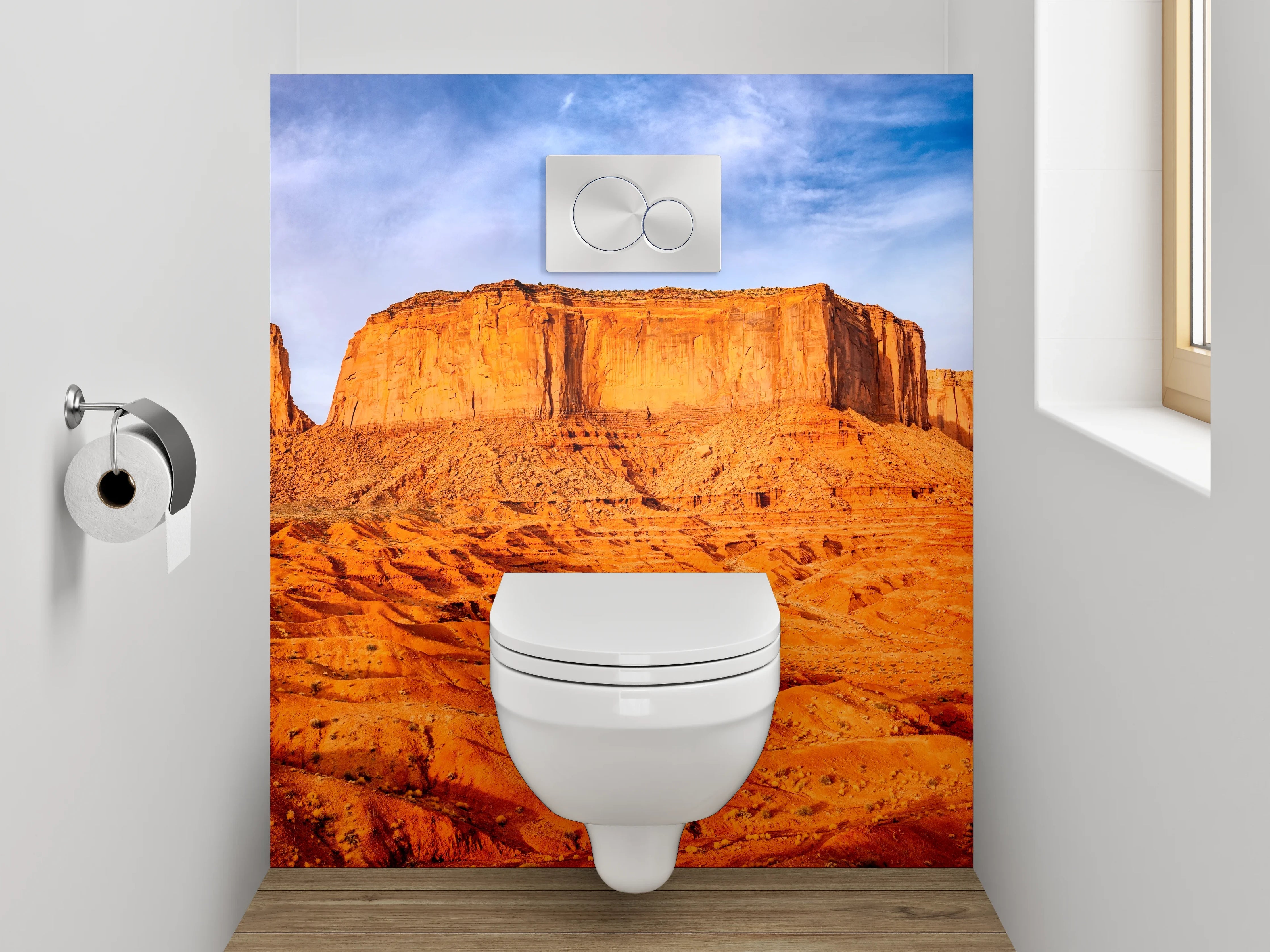 WC-Rückwand - Monument Valley Wüste Panorama