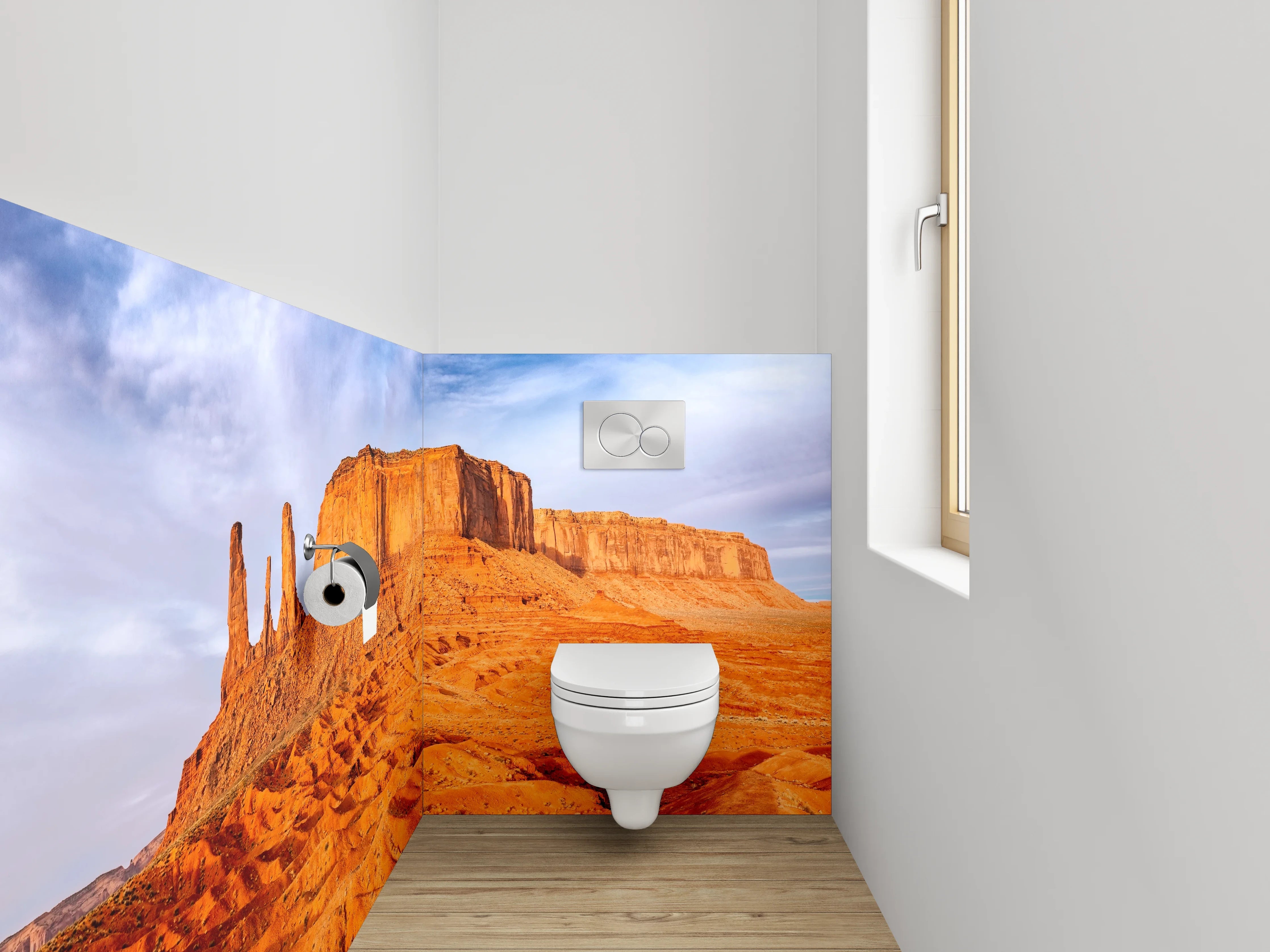 WC-Rückwand - Monument Valley Wüste Panorama