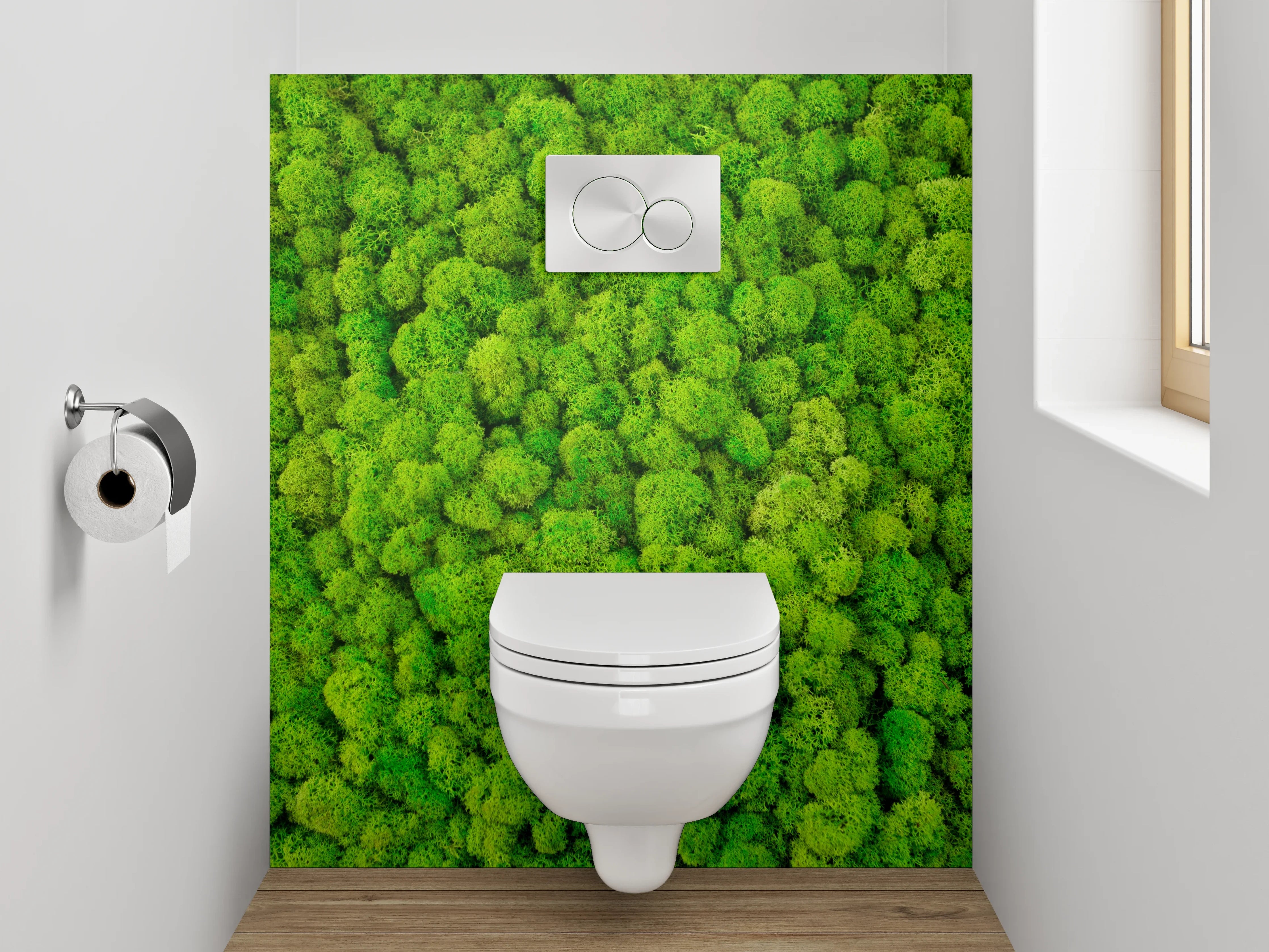 WC-Rückwand - Mooswald aus der Vogelperspektive