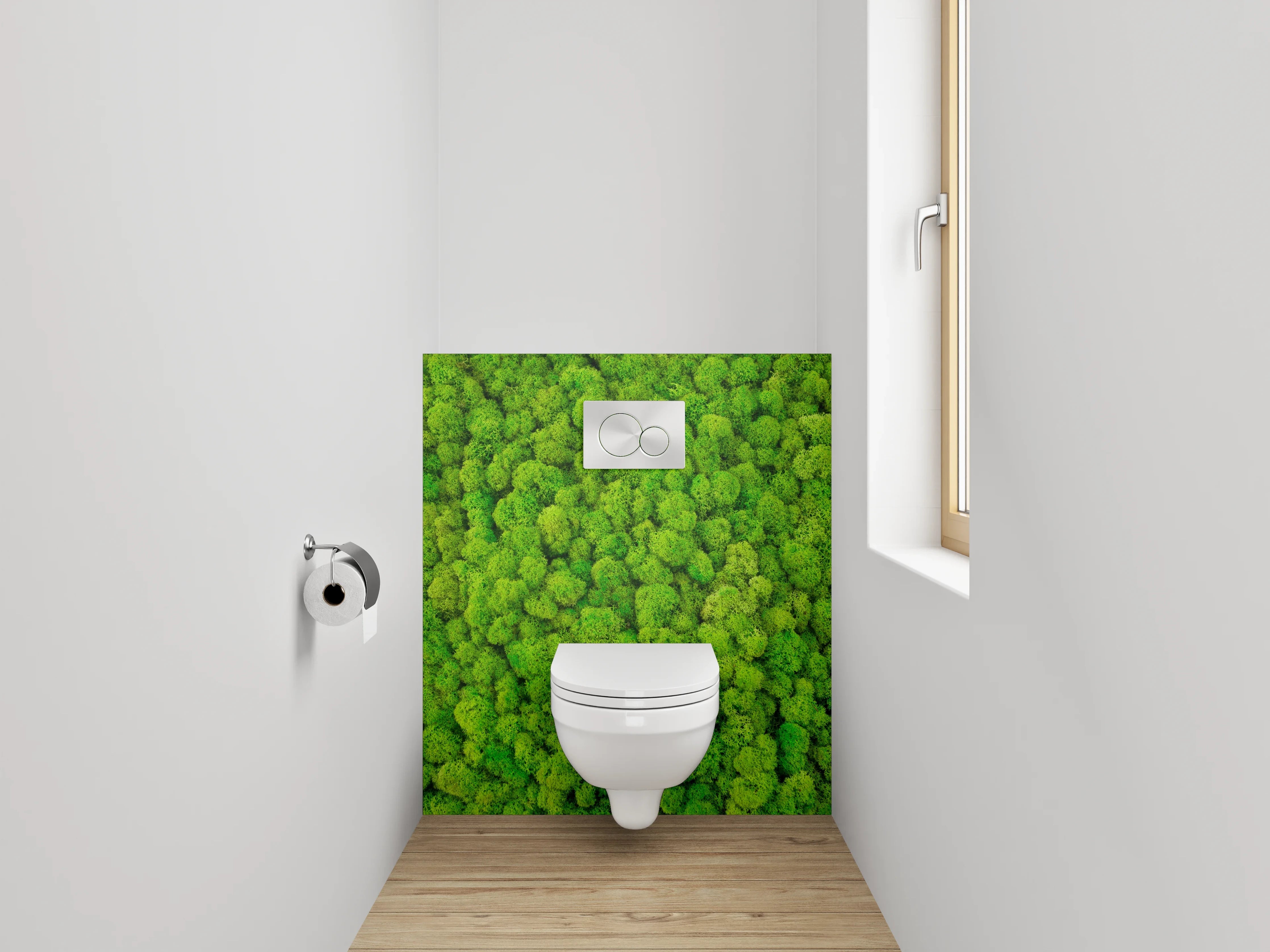 WC-Rückwand - Mooswald aus der Vogelperspektive