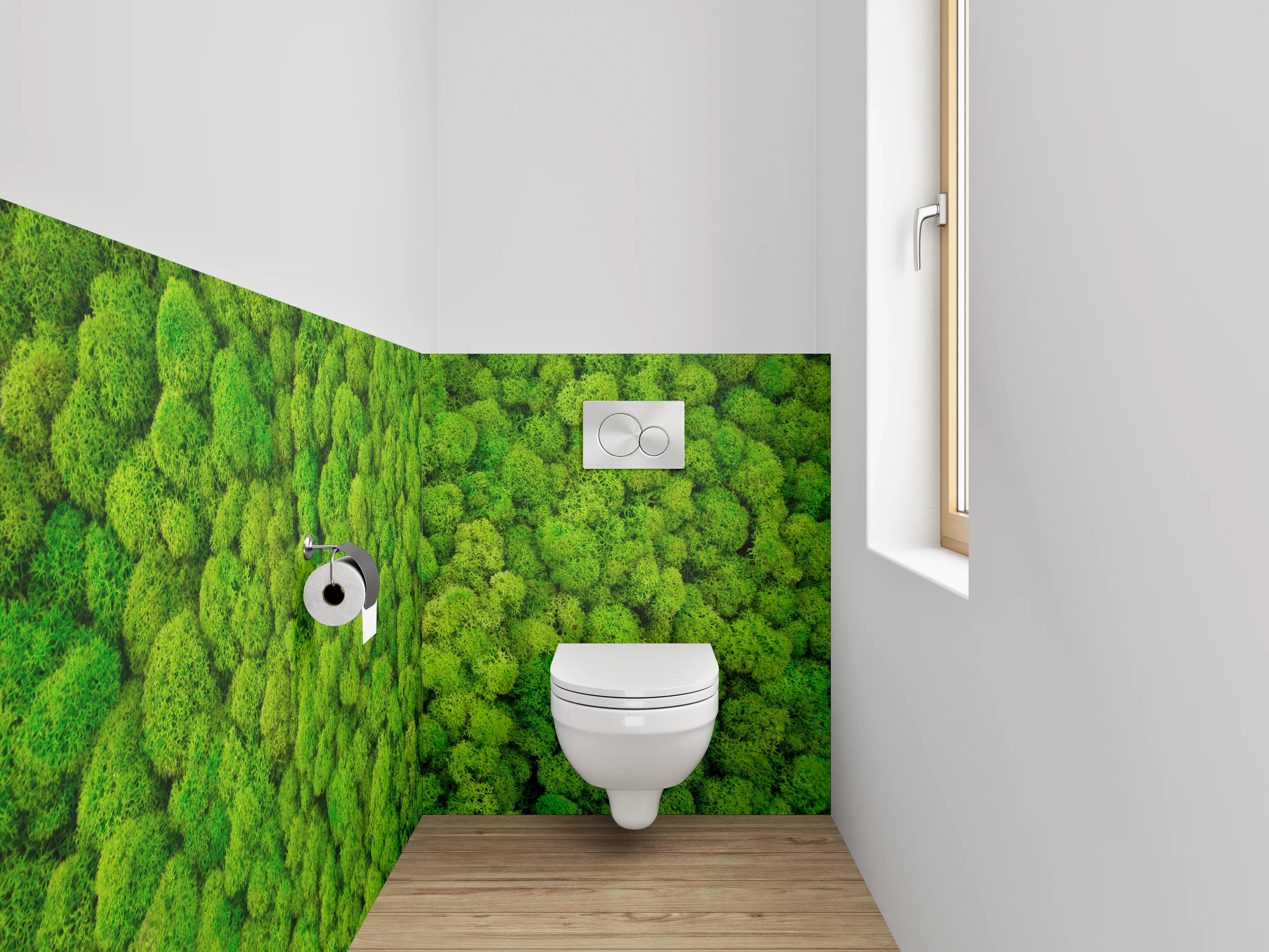 WC-Rückwand - Mooswald aus der Vogelperspektive