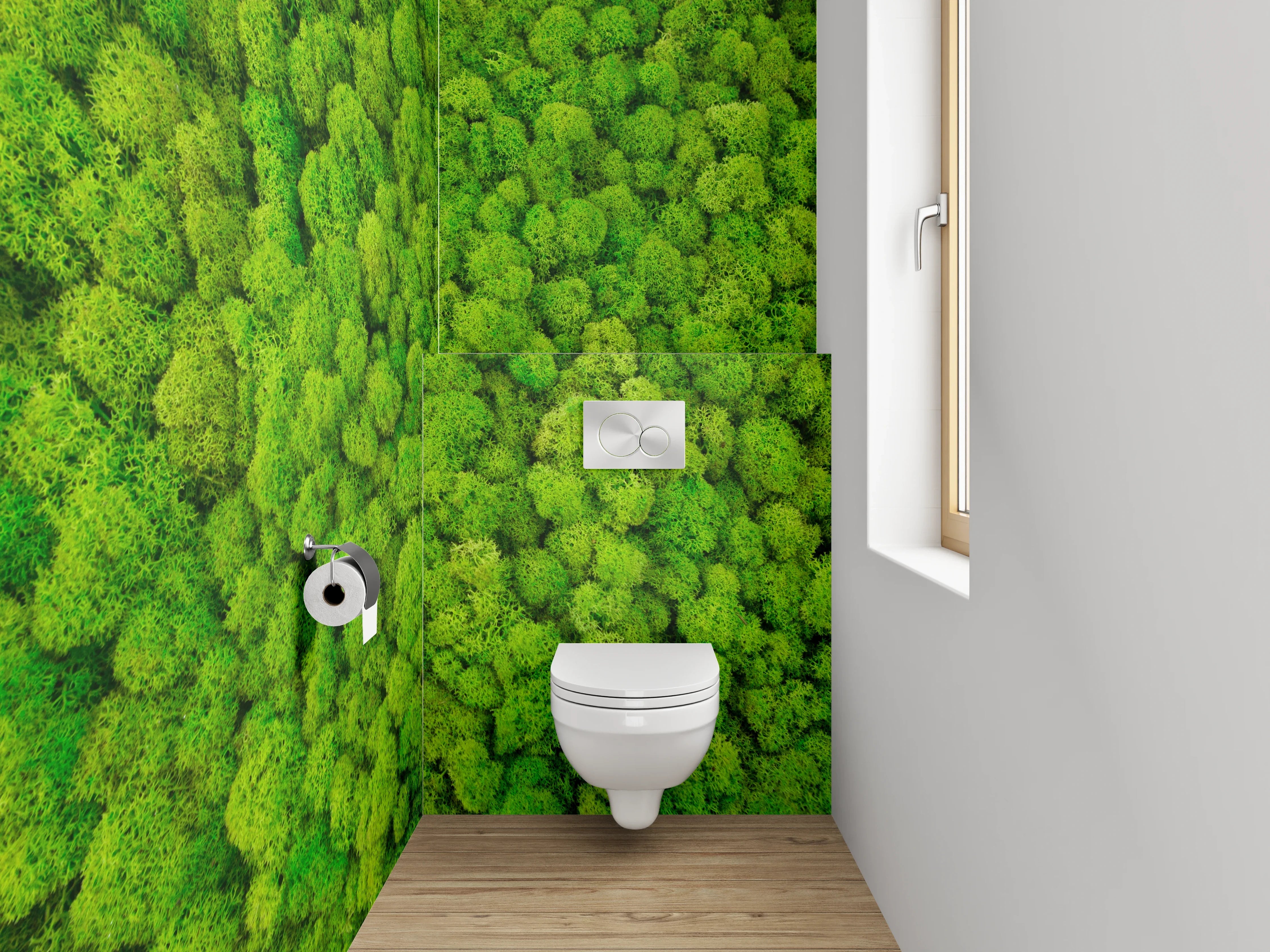 WC-Rückwand - Mooswald aus der Vogelperspektive