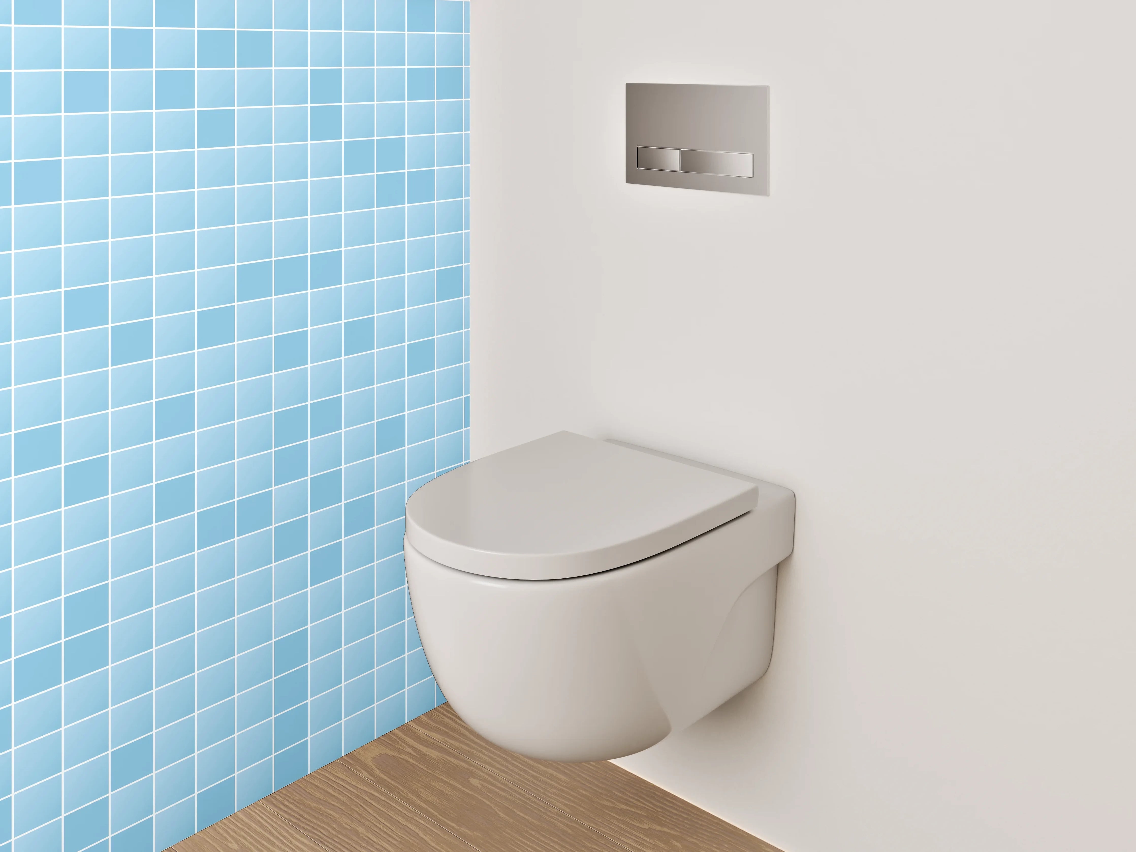 WC-Rückwand - Mosaik-Fliesen Blau Muster