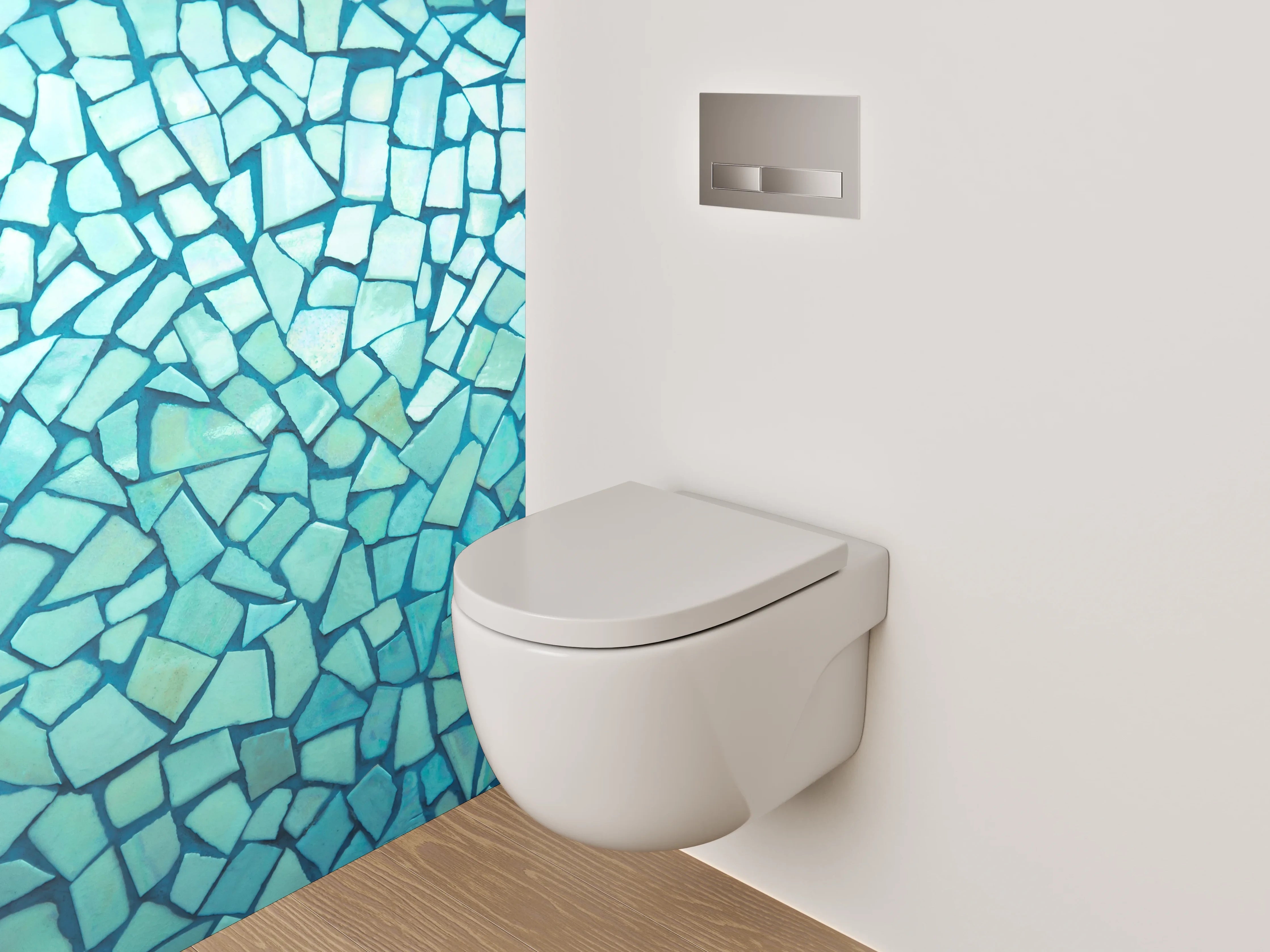 WC-Rückwand - Mosaik Türkis Fliesenmuster