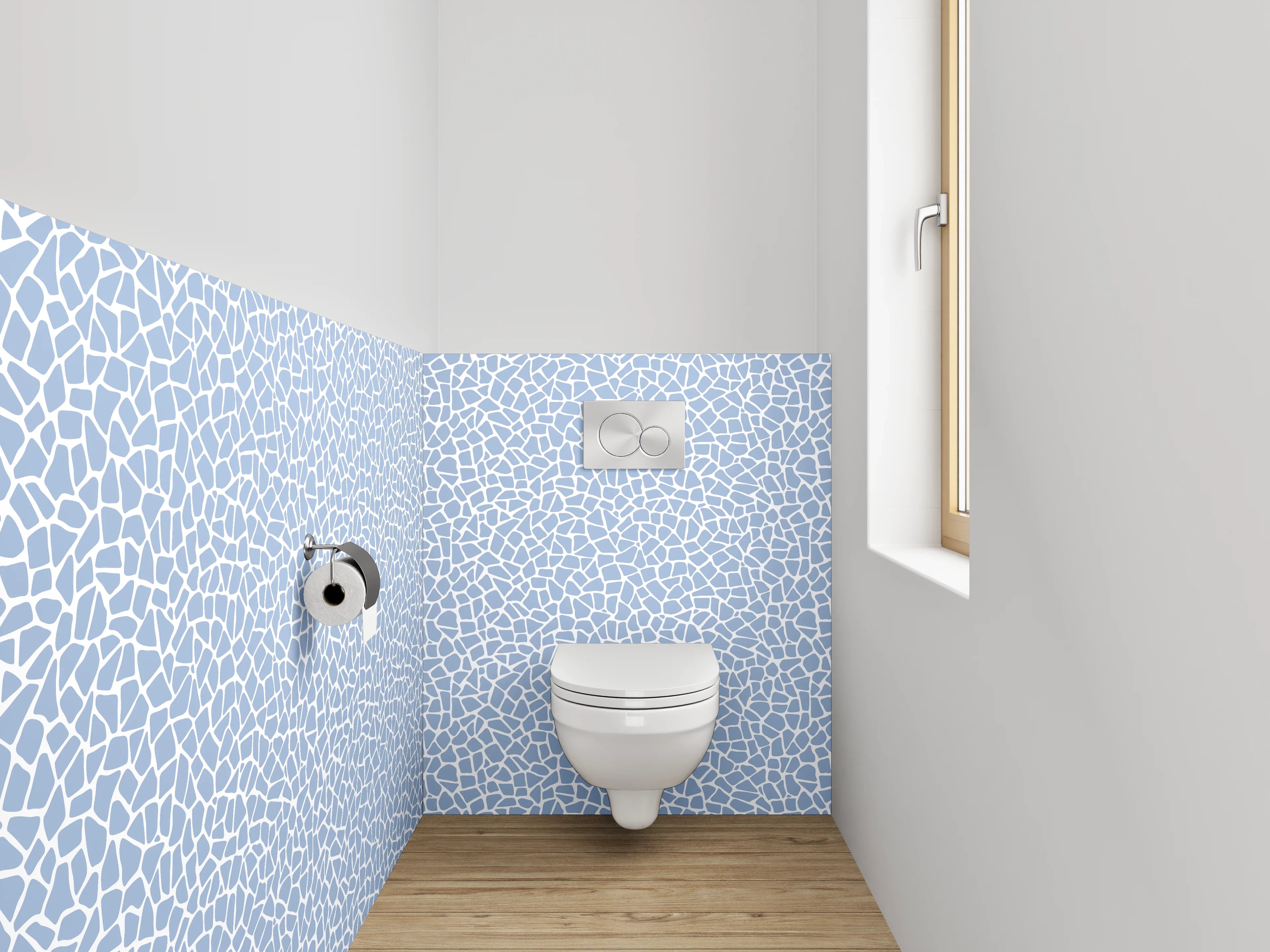 WC-Rückwand - Mosaik Wasser Muster Fliesen