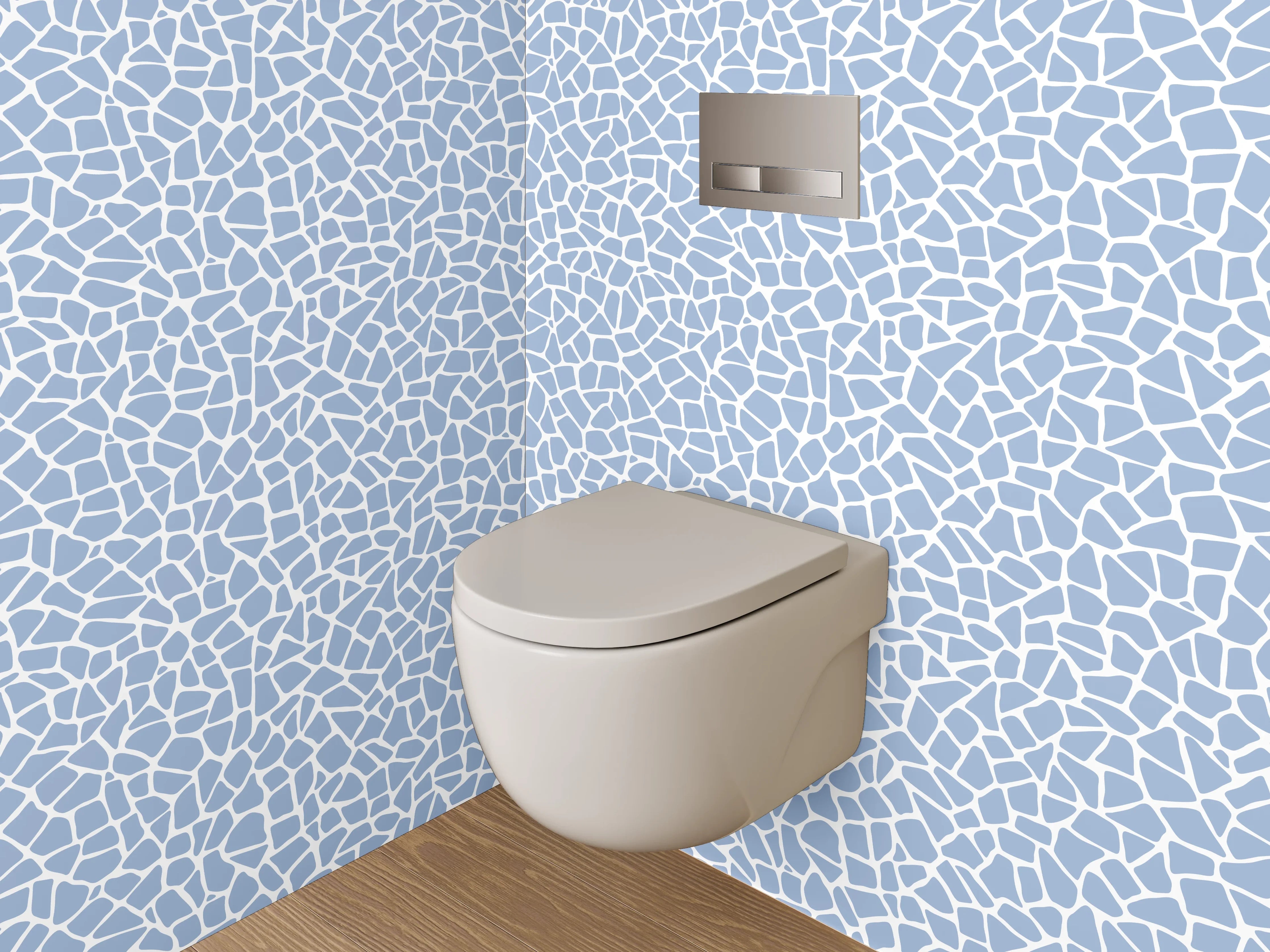 WC-Rückwand - Mosaik Wasser Muster Fliesen