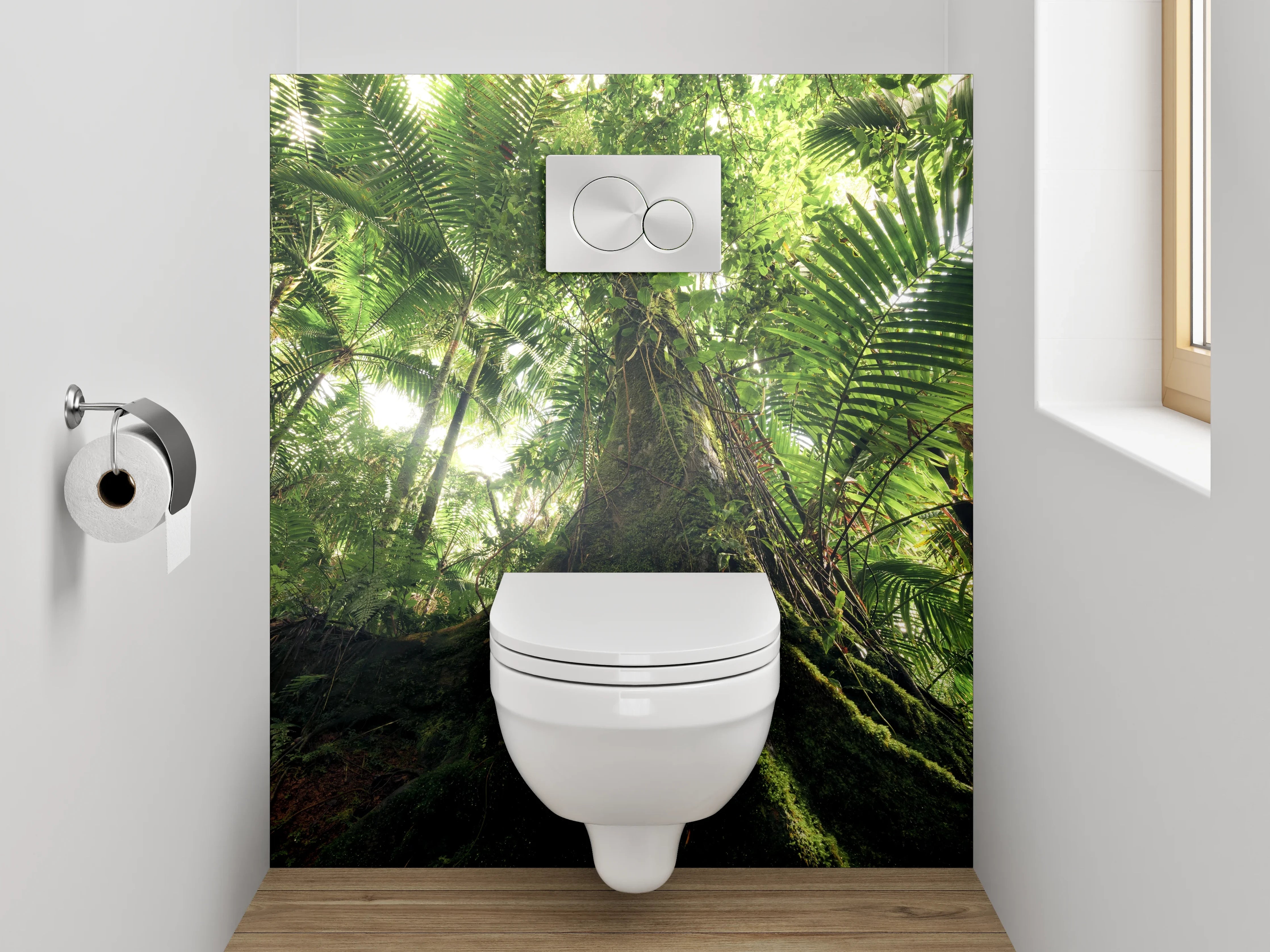 WC-Rückwand - Mystischer Dschungel – Natur pur