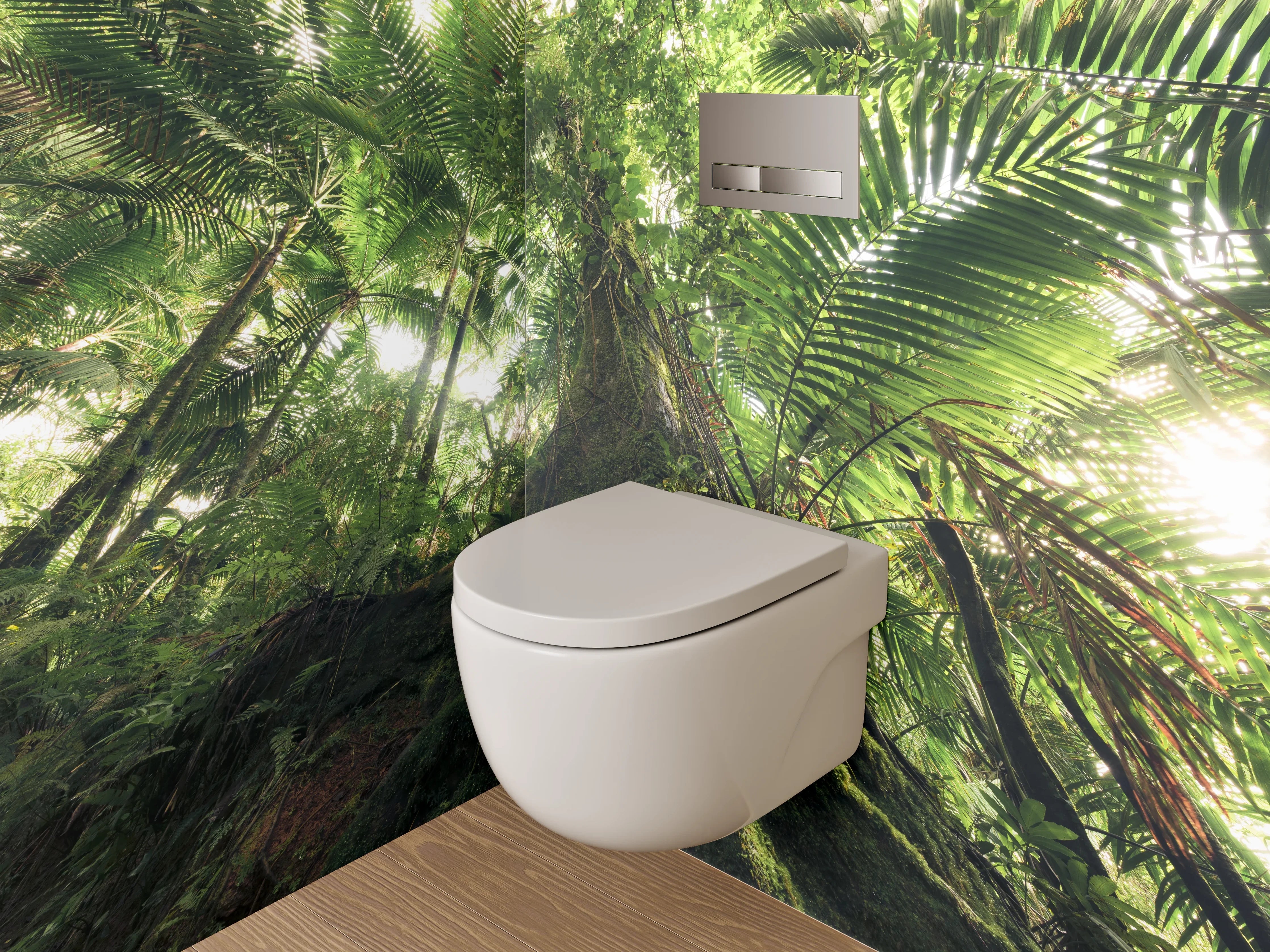 WC-Rückwand - Mystischer Dschungel – Natur pur