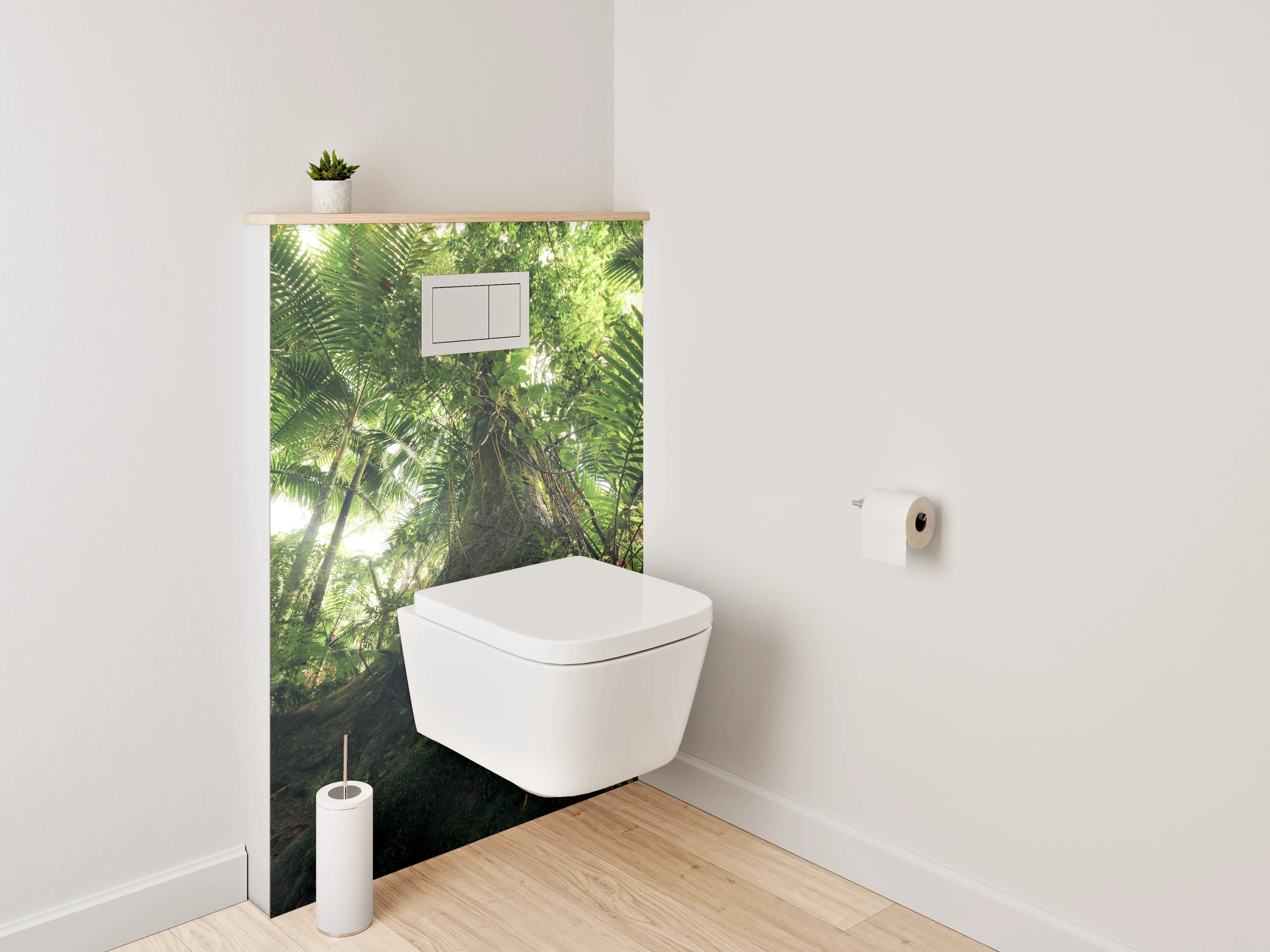 WC-Rückwand - Mystischer Dschungel – Natur pur