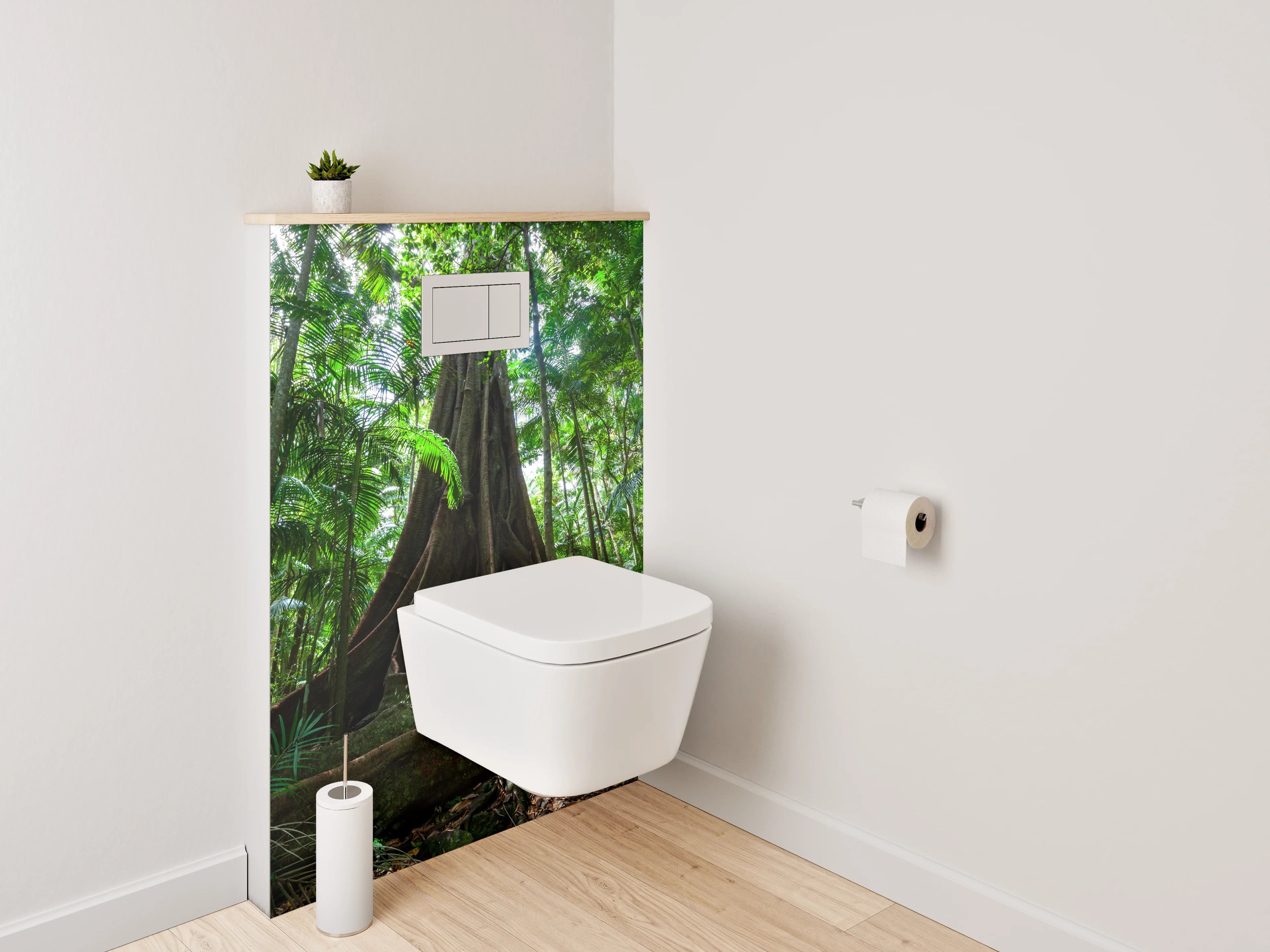 WC-Rückwand - Mystischer Urwald-Baum im Dschungel