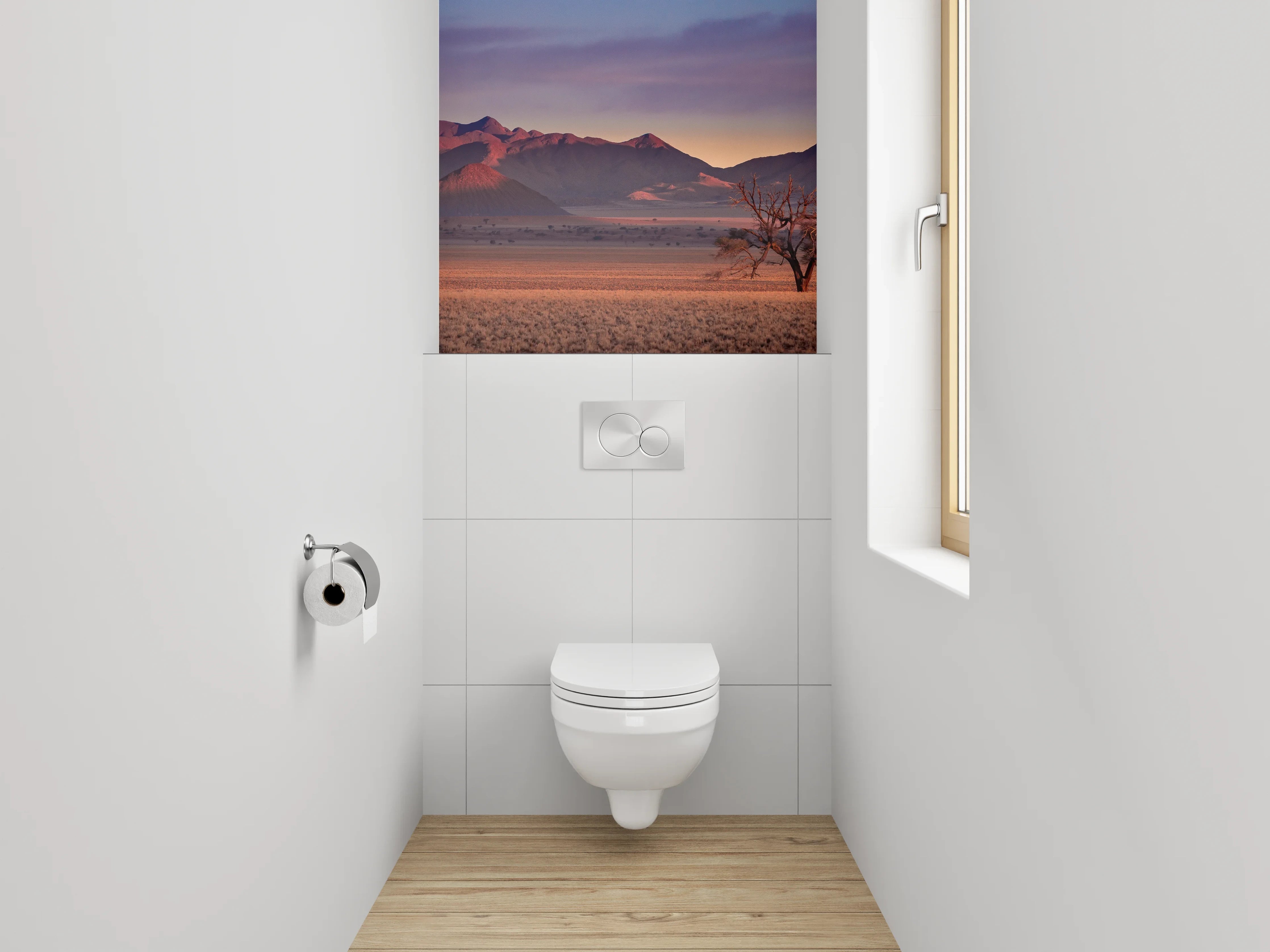 WC-Rückwand - Namib Wüste Panorama Sonnenaufgang