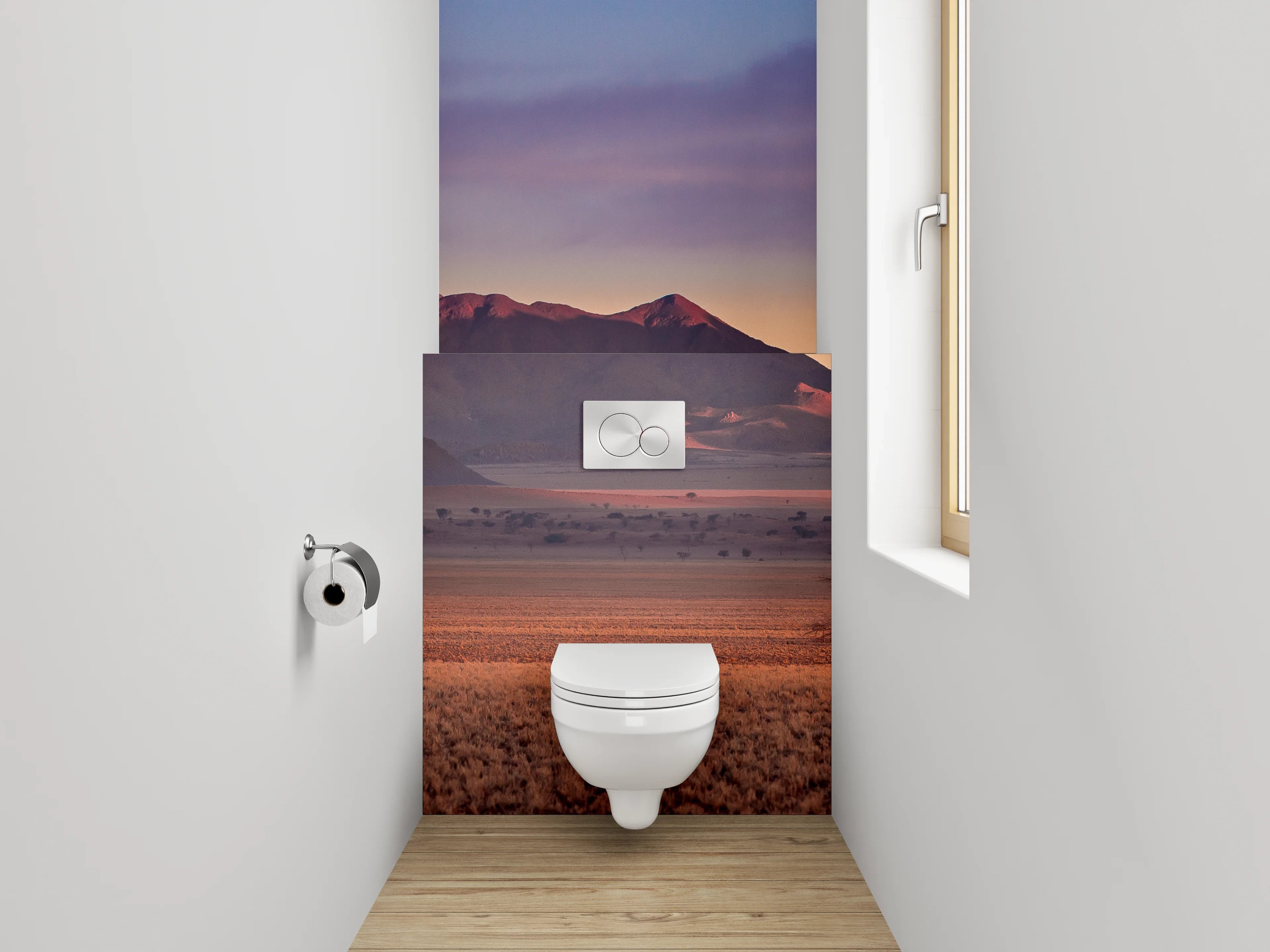 WC-Rückwand - Namib Wüste Panorama Sonnenaufgang