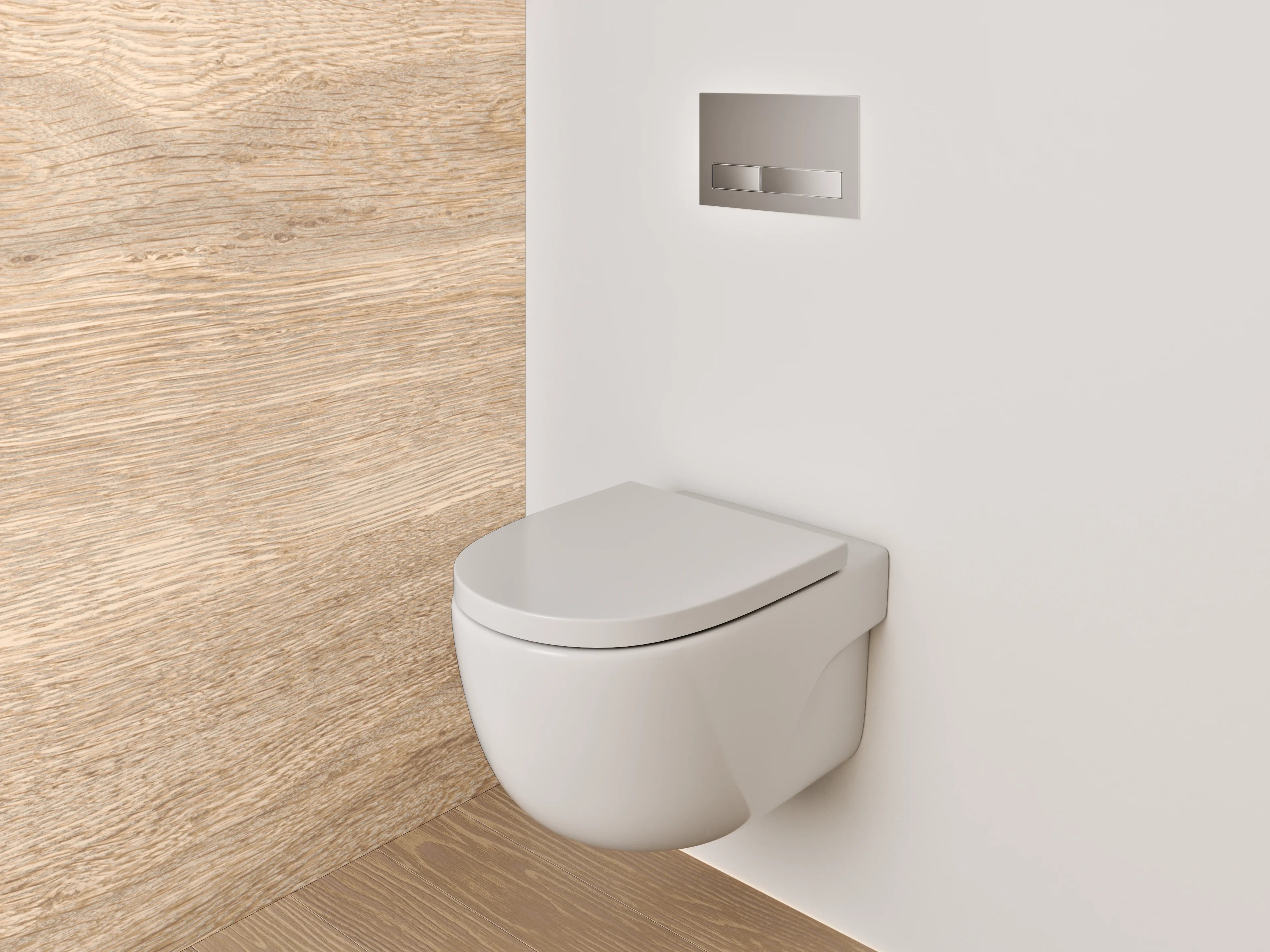 WC-Rückwand - Natürliches Eichenholz-Design Platte
