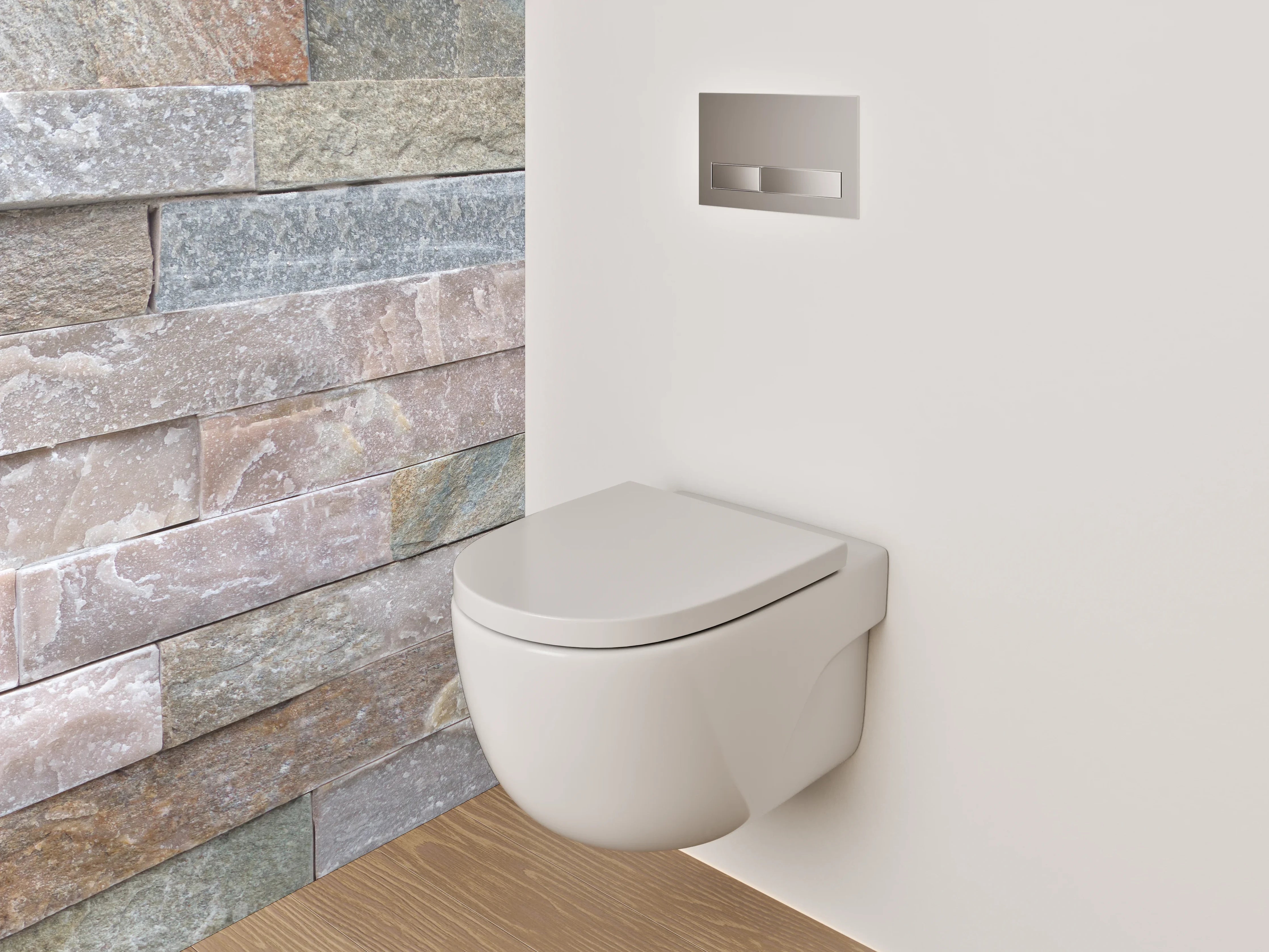 WC-Rückwand - Naturstein Fliesen Optik Wandverkleidung