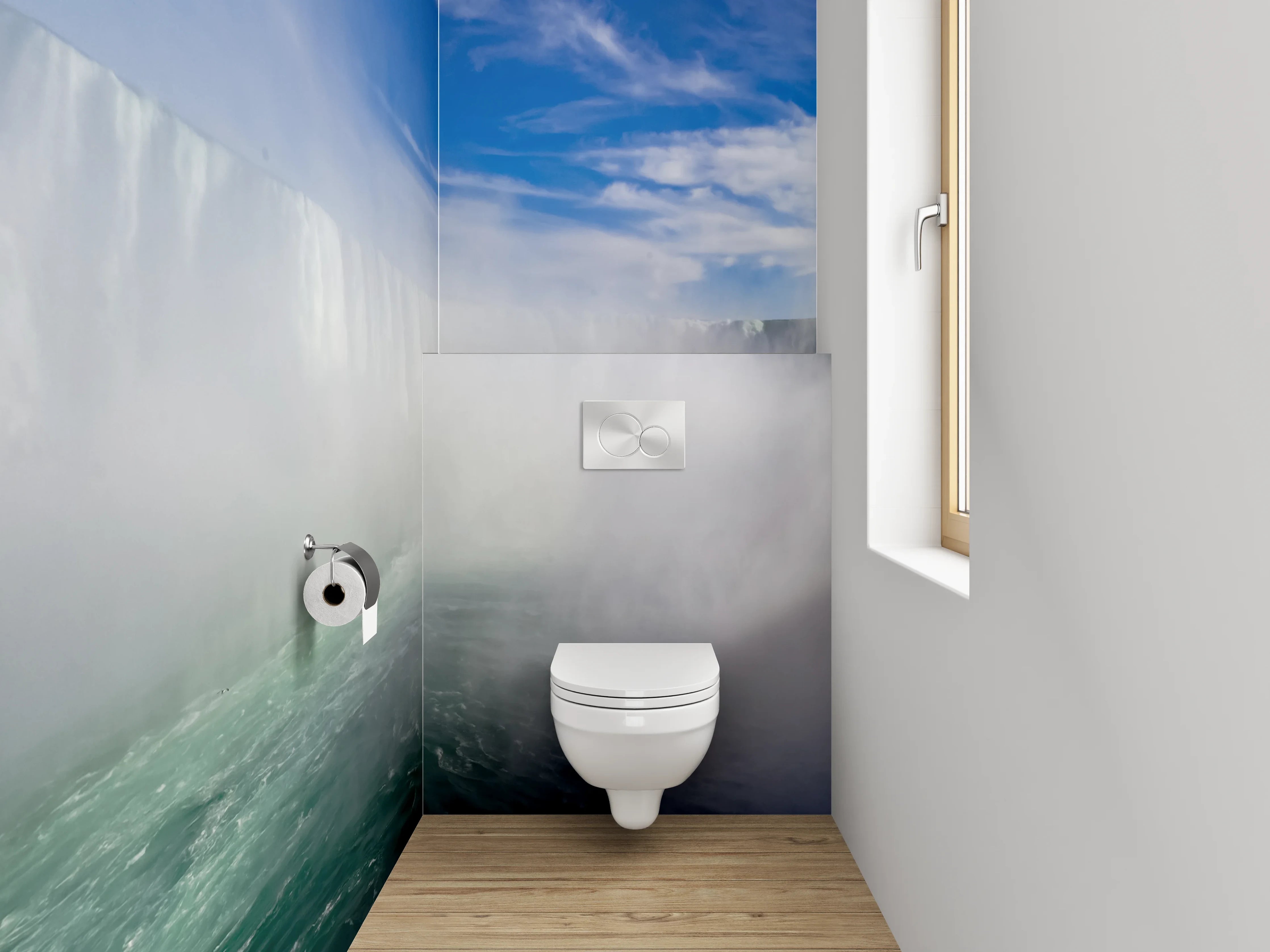 WC-Rückwand - Niagarafälle Panorama Wasserfall Natur