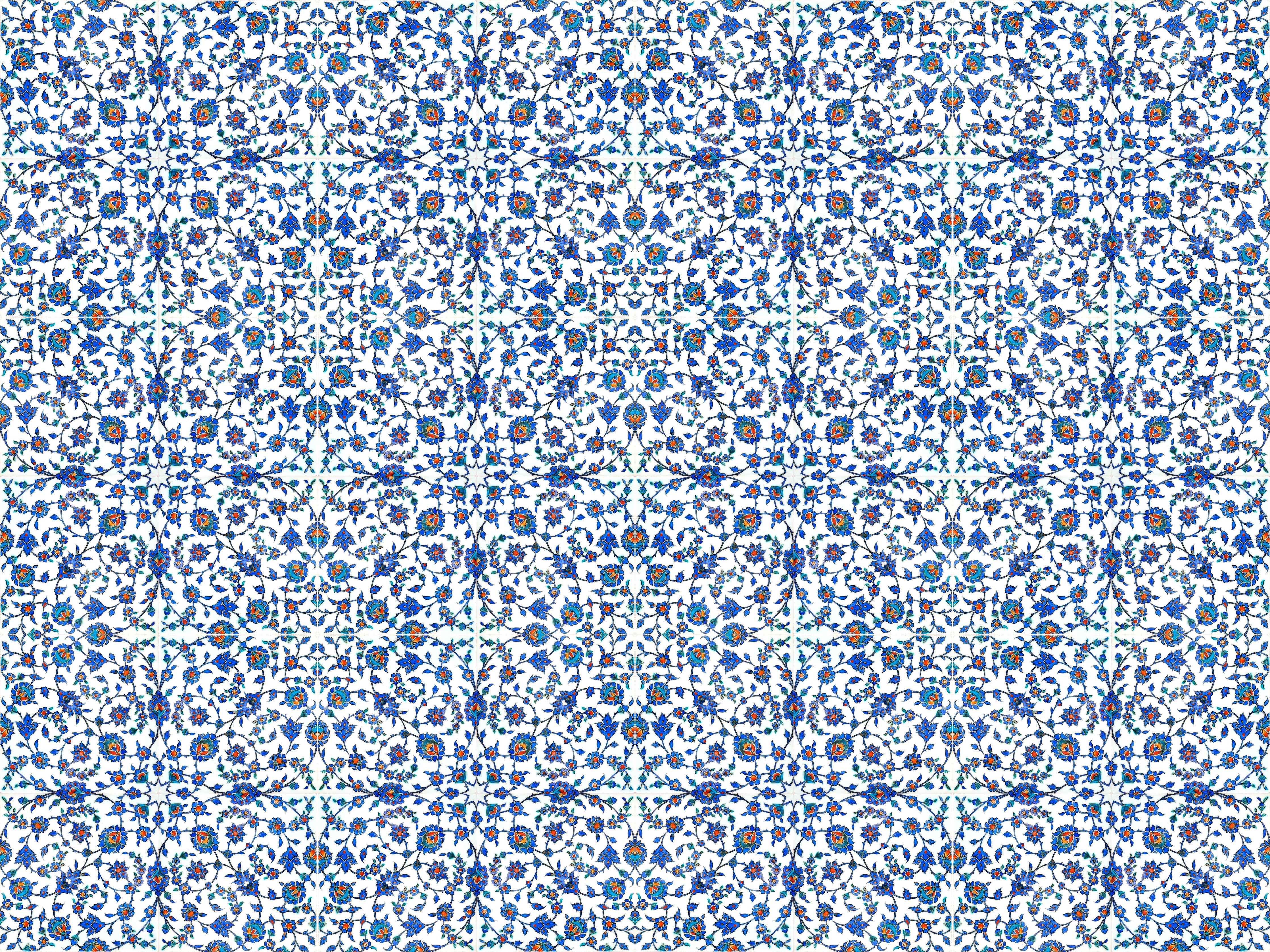 WC-Rückwand-Orientalisches Blauen Mosaikmuster