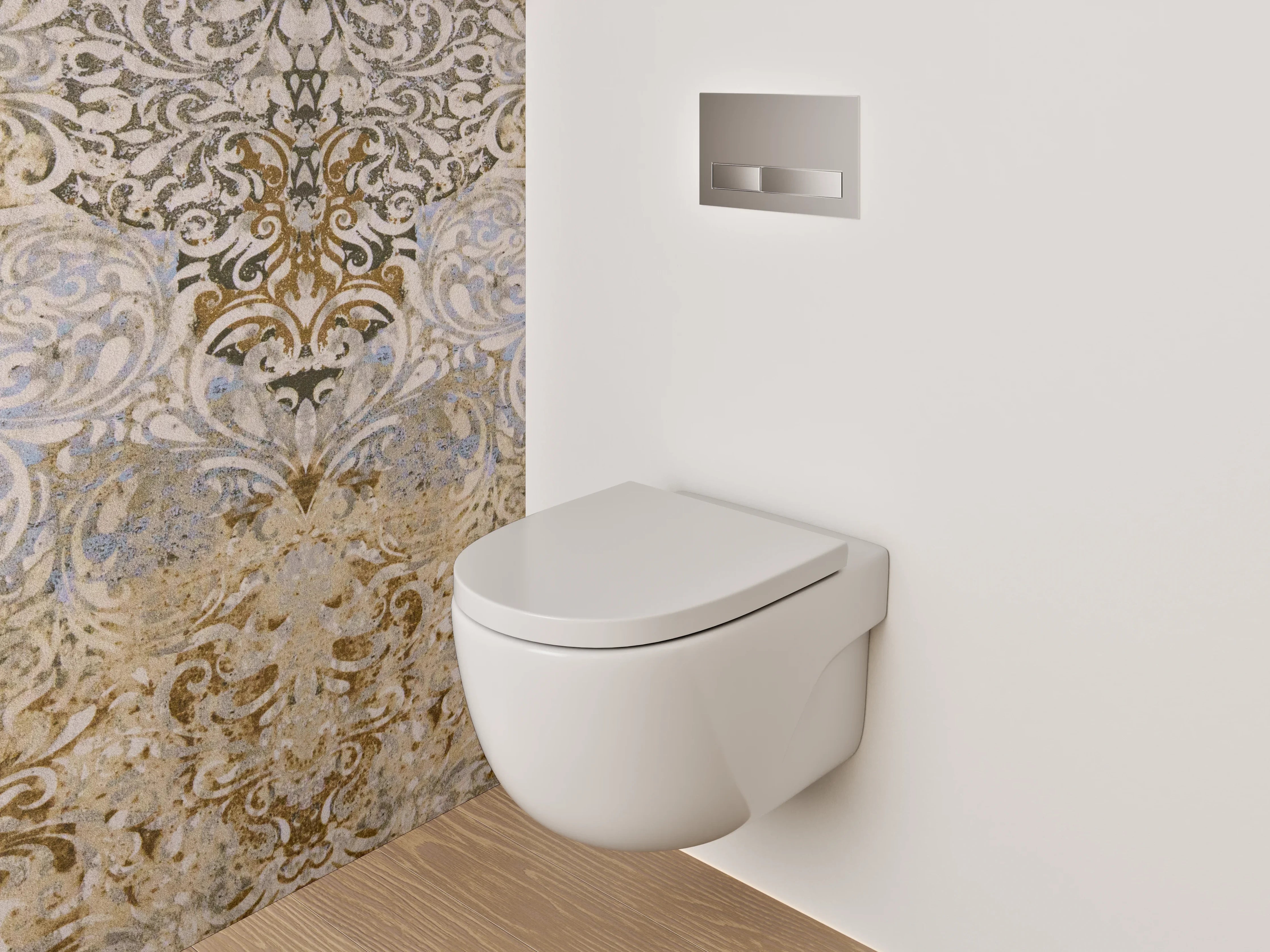 WC-Rückwand - Orientalisches Ornament Vintage Tapete