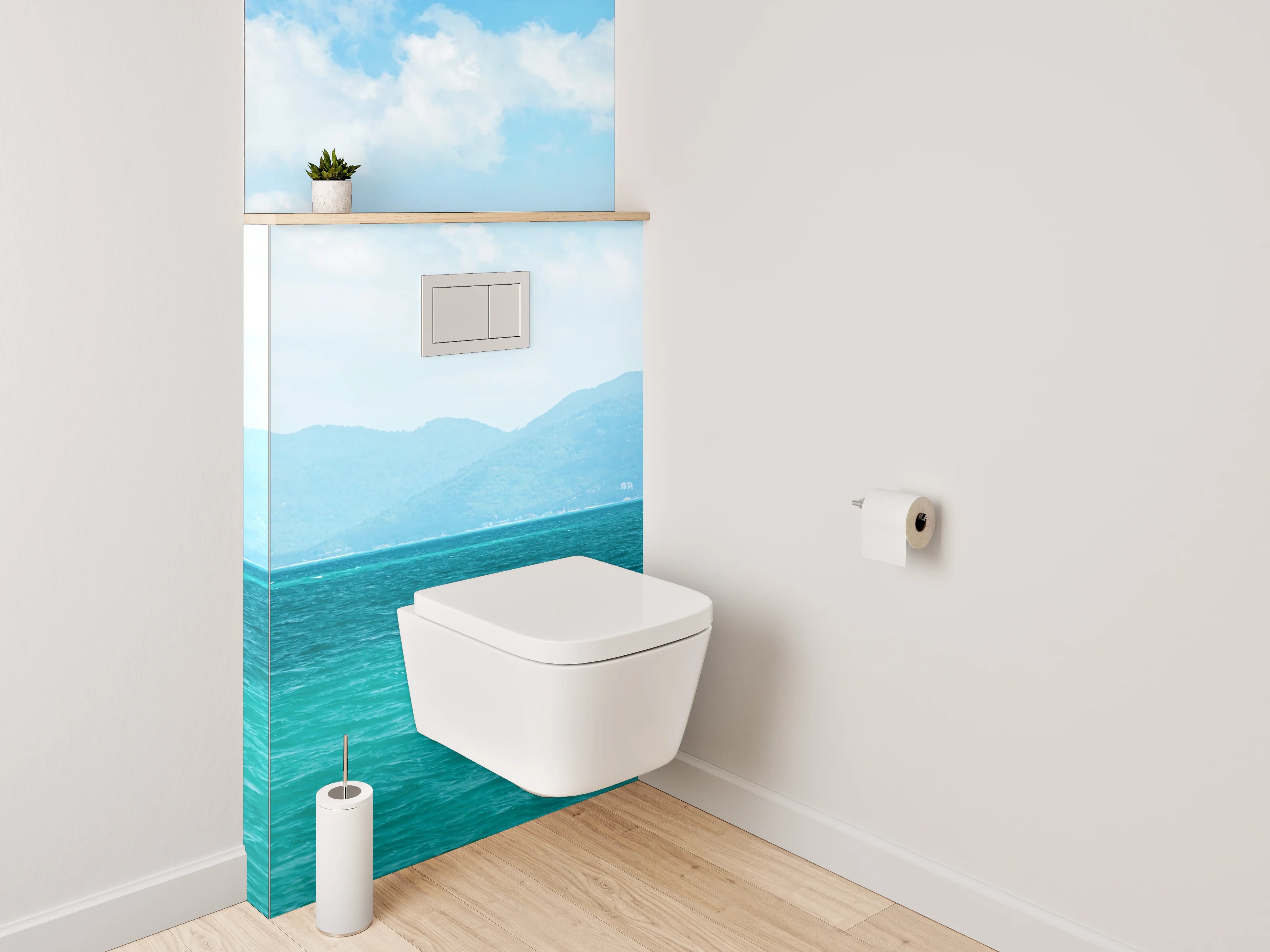 WC-Rückwand - Panorama Meerblick Fototapete