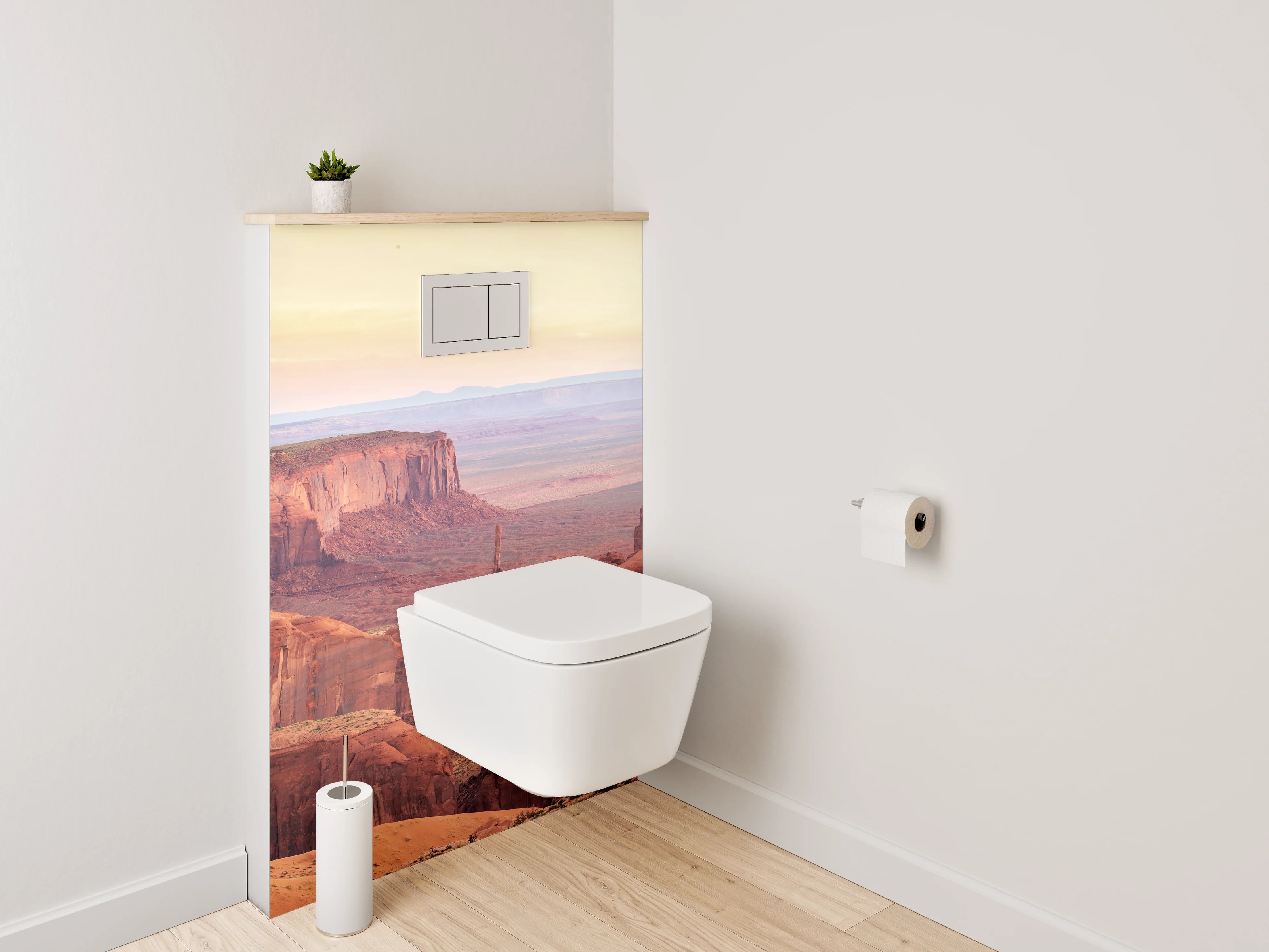 WC-Rückwand - Panoramablick Monument Valley