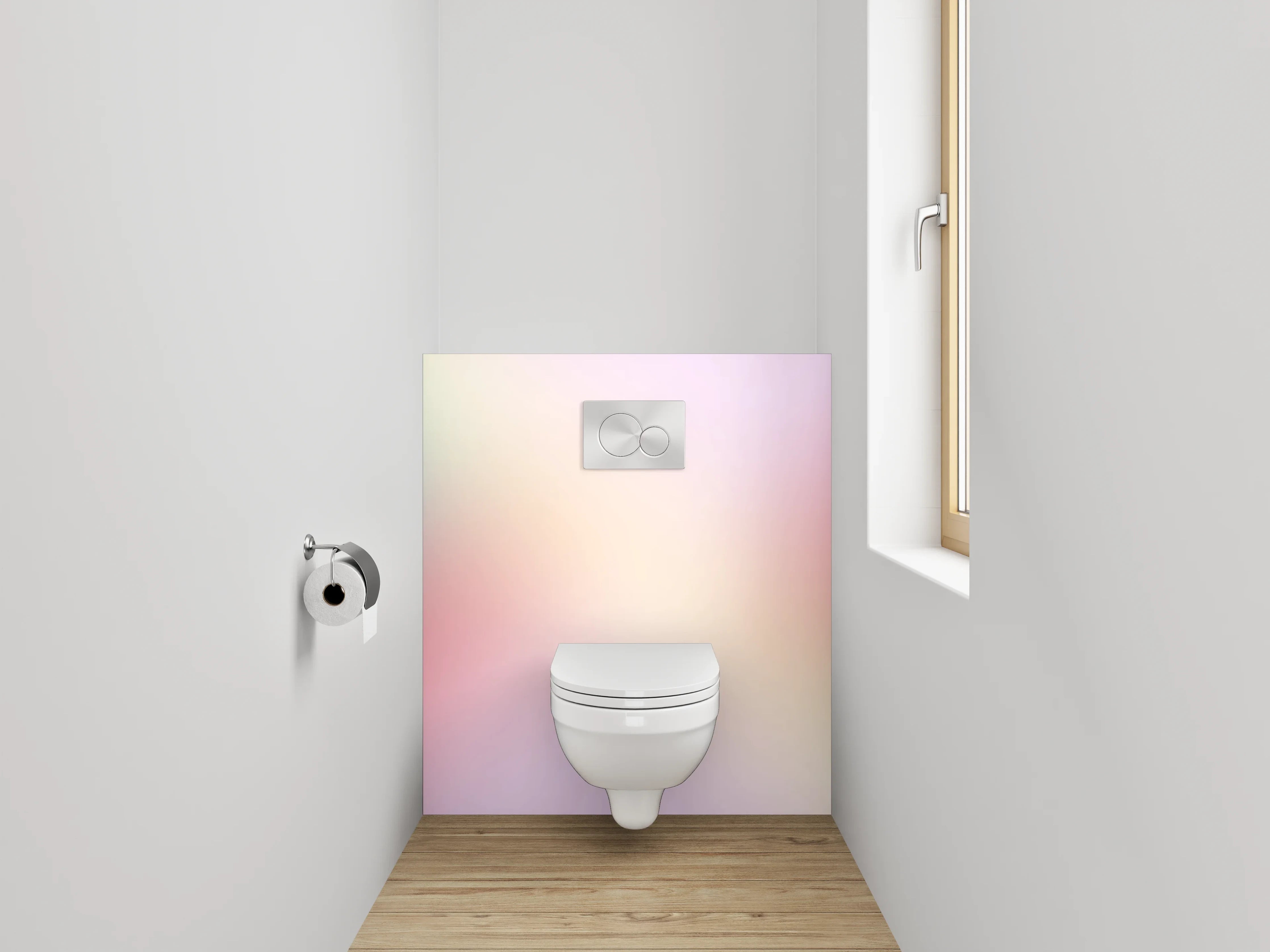 WC-Rückwand - Pastell Abstrakt Farbverlauf Harmonie