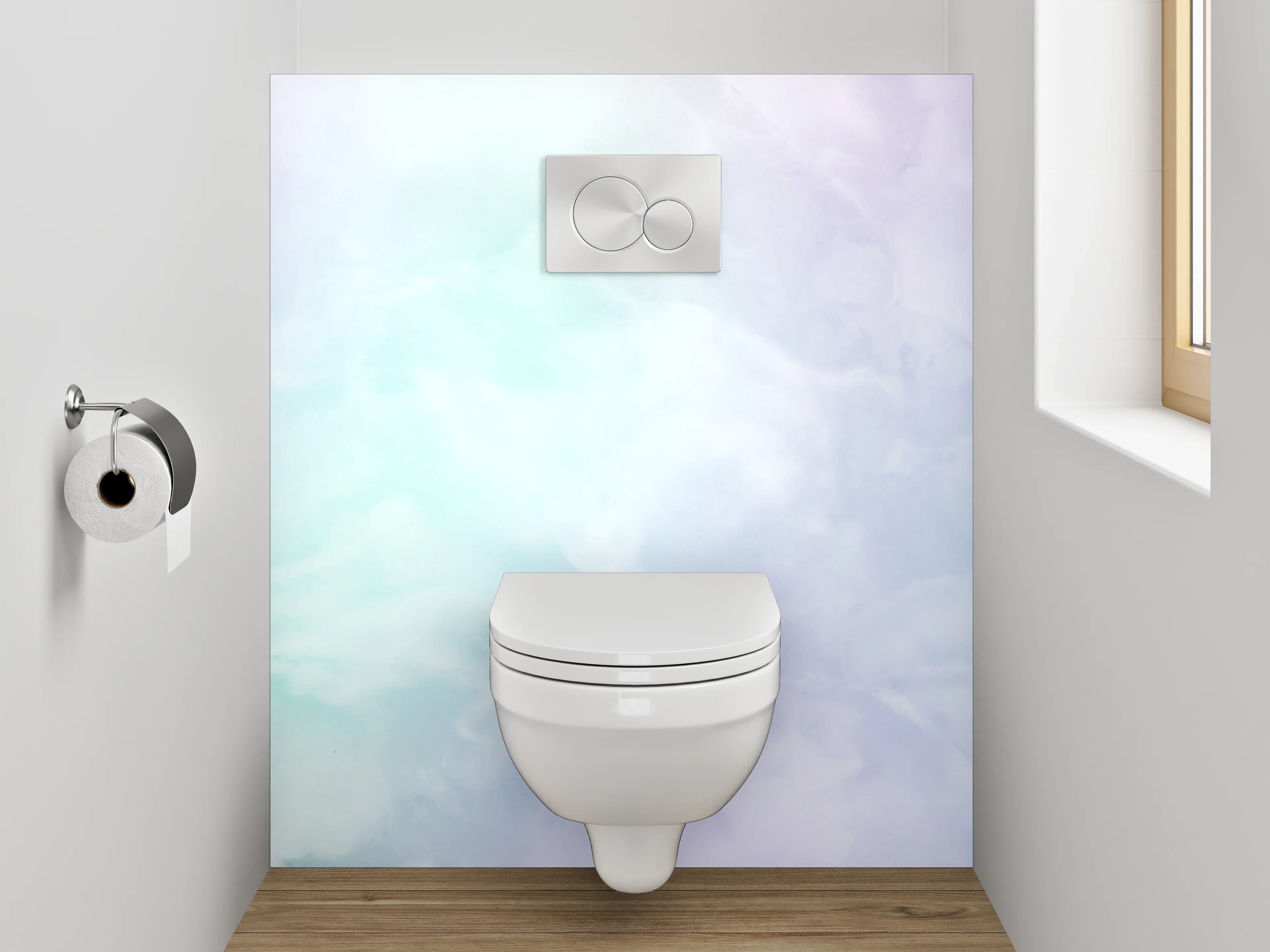 WC-Rückwand - Pastell Marmor Optik Wandpaneel