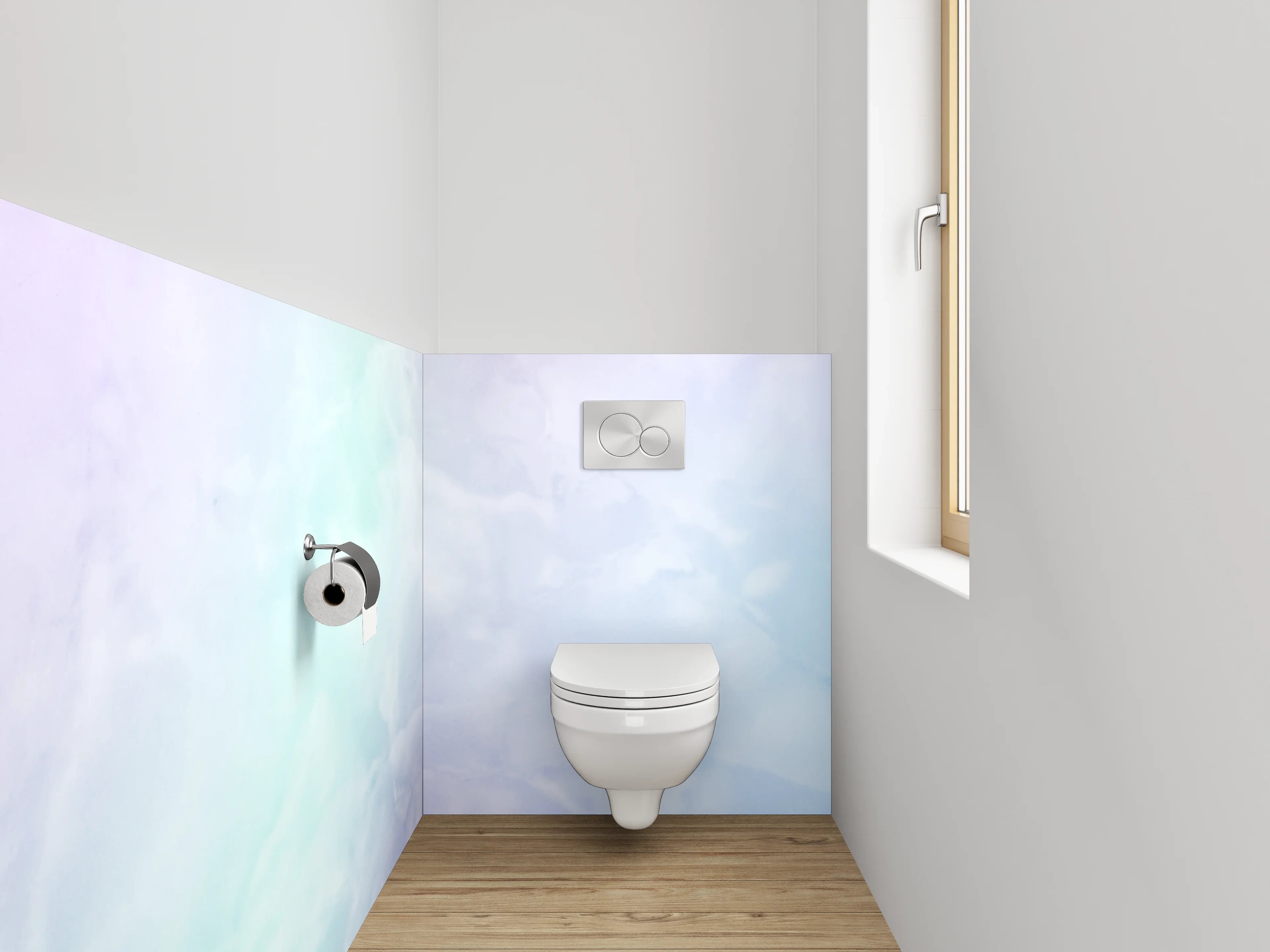 WC-Rückwand - Pastell Marmor Optik Wandpaneel