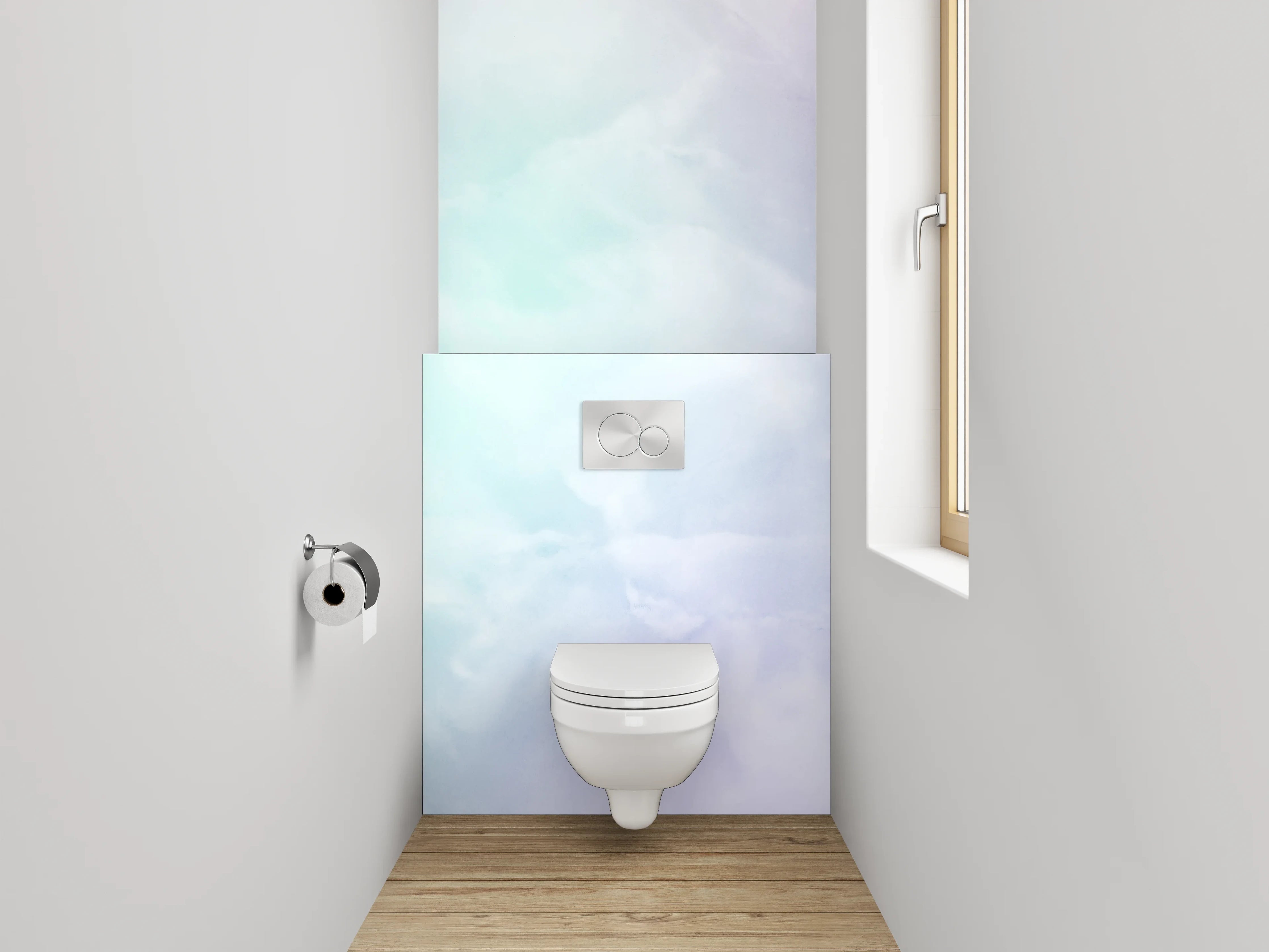 WC-Rückwand - Pastell Marmor Optik Wandpaneel