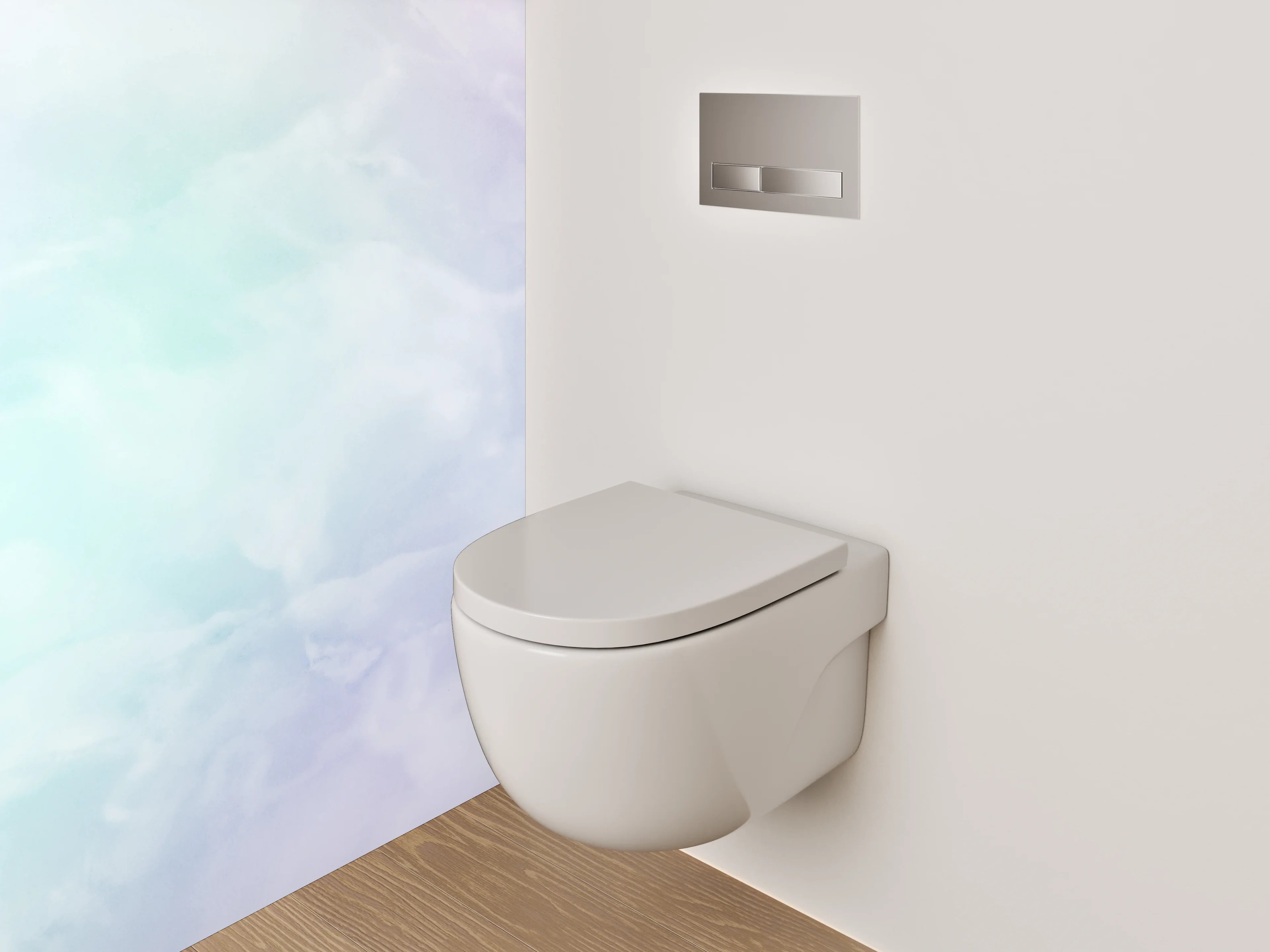 WC-Rückwand - Pastell Marmor Optik Wandpaneel