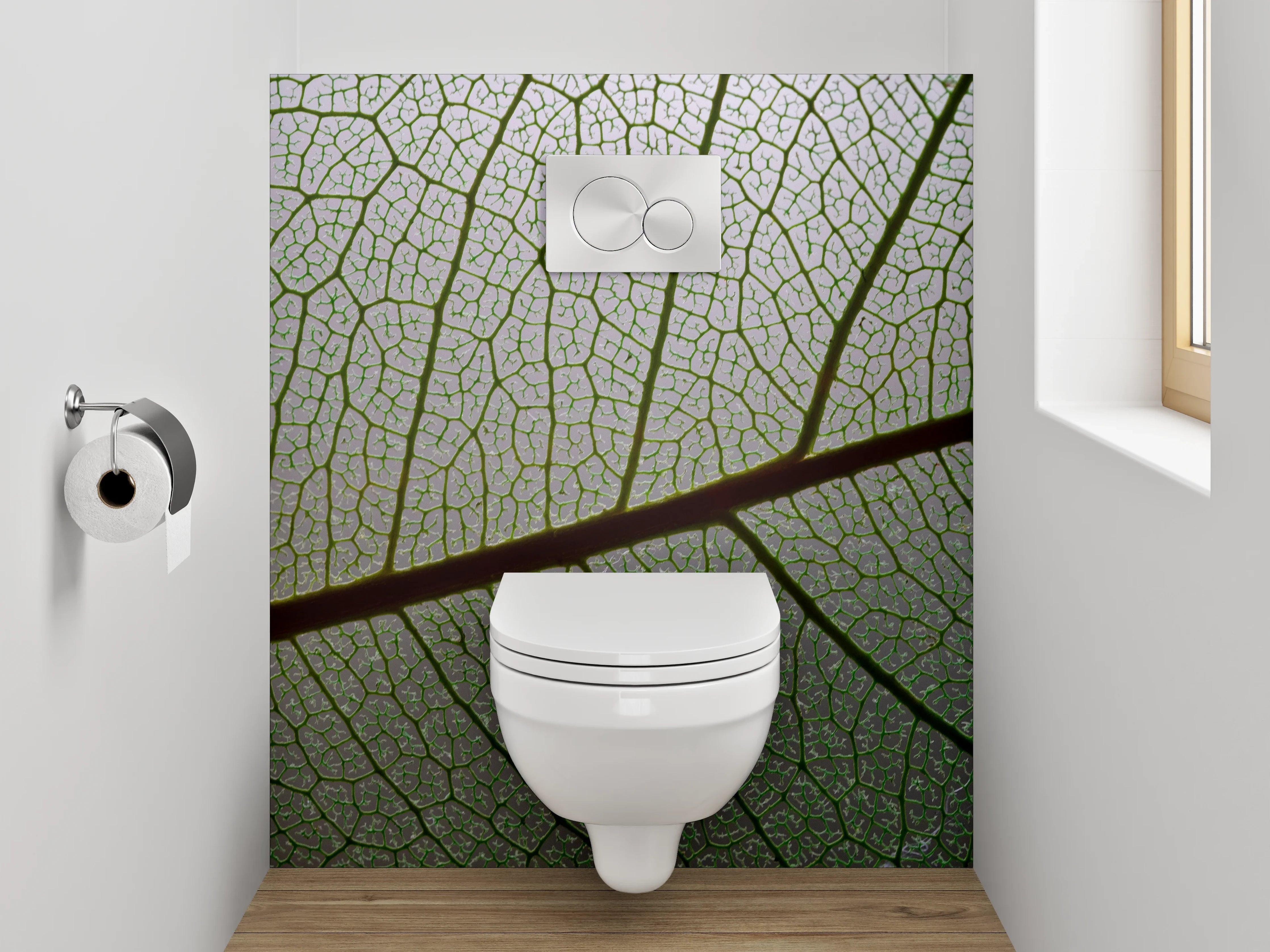 WC-Rückwand - Pflanzenstruktur Makro Gliederung Naturdetail