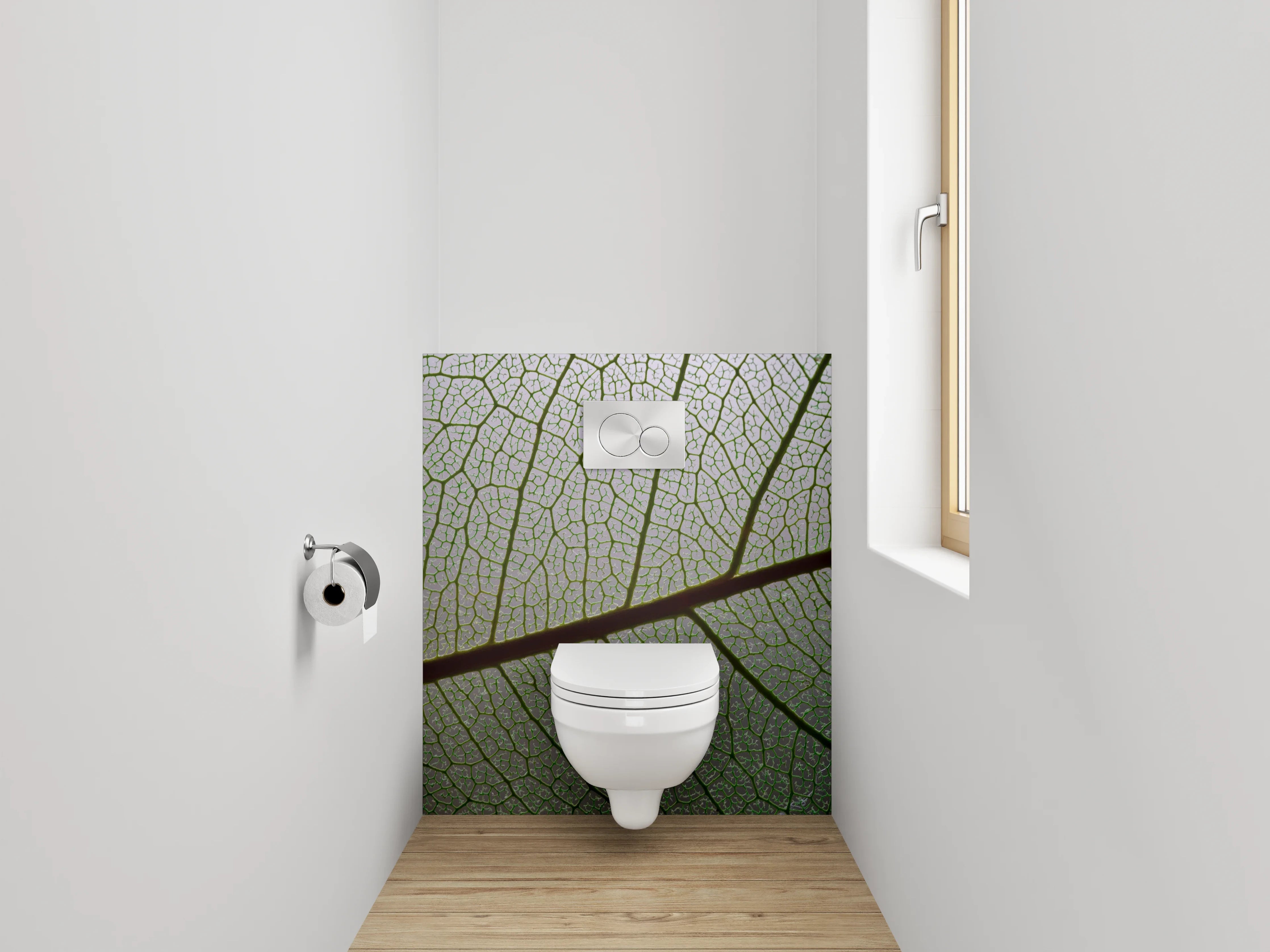 WC-Rückwand - Pflanzenstruktur Makro Gliederung Naturdetail