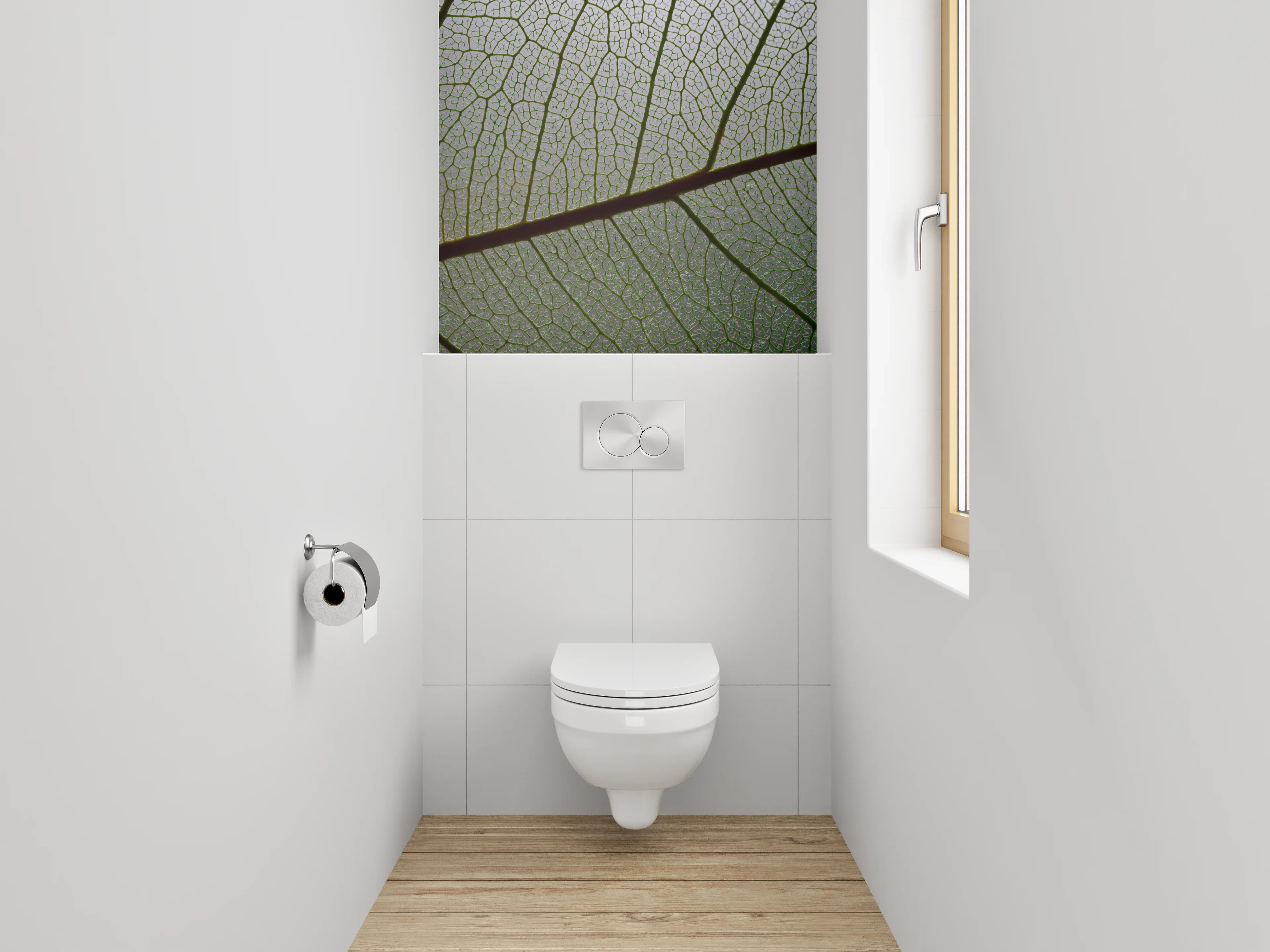 WC-Rückwand - Pflanzenstruktur Makro Gliederung Naturdetail
