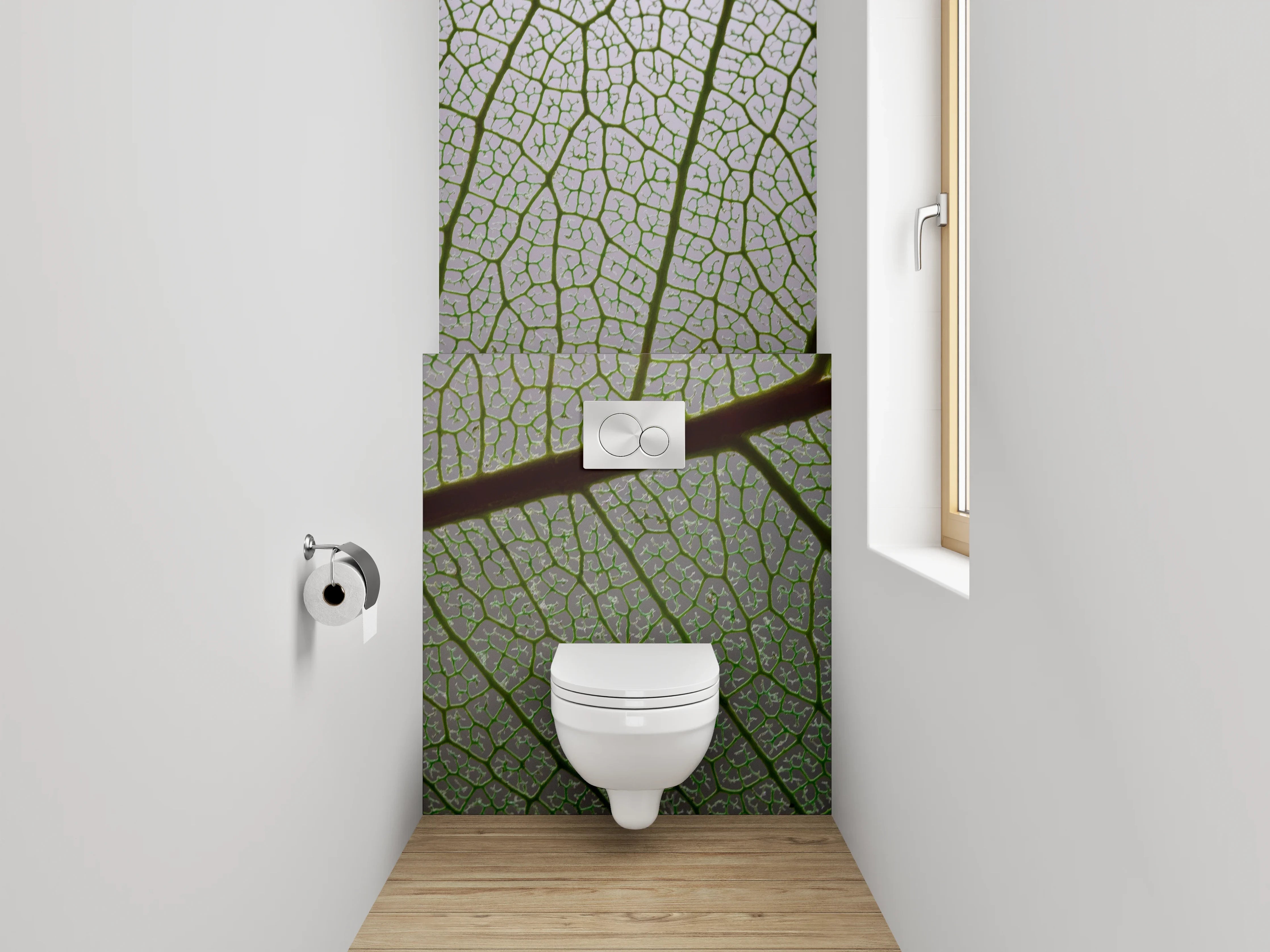 WC-Rückwand - Pflanzenstruktur Makro Gliederung Naturdetail