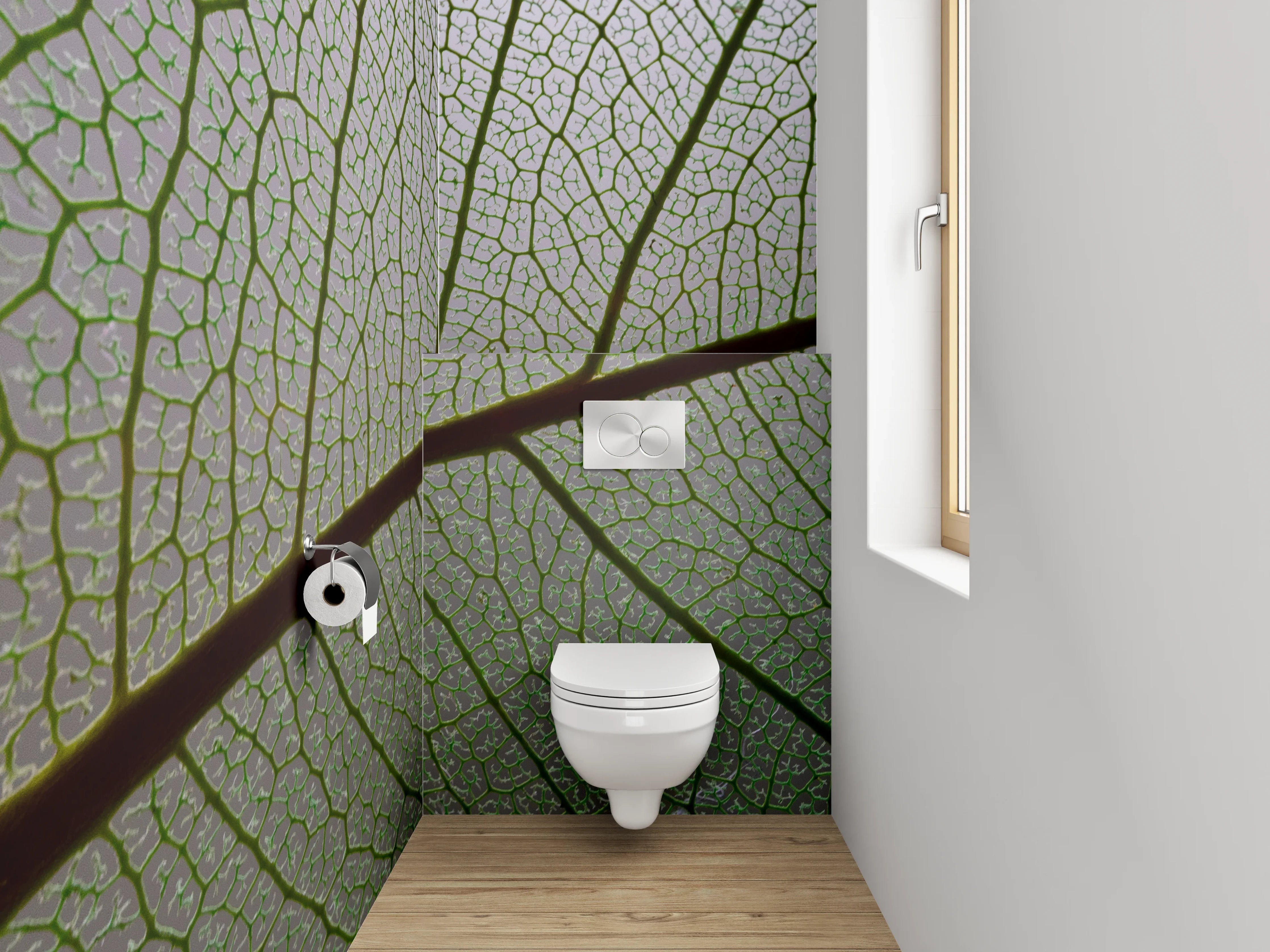 WC-Rückwand - Pflanzenstruktur Makro Gliederung Naturdetail